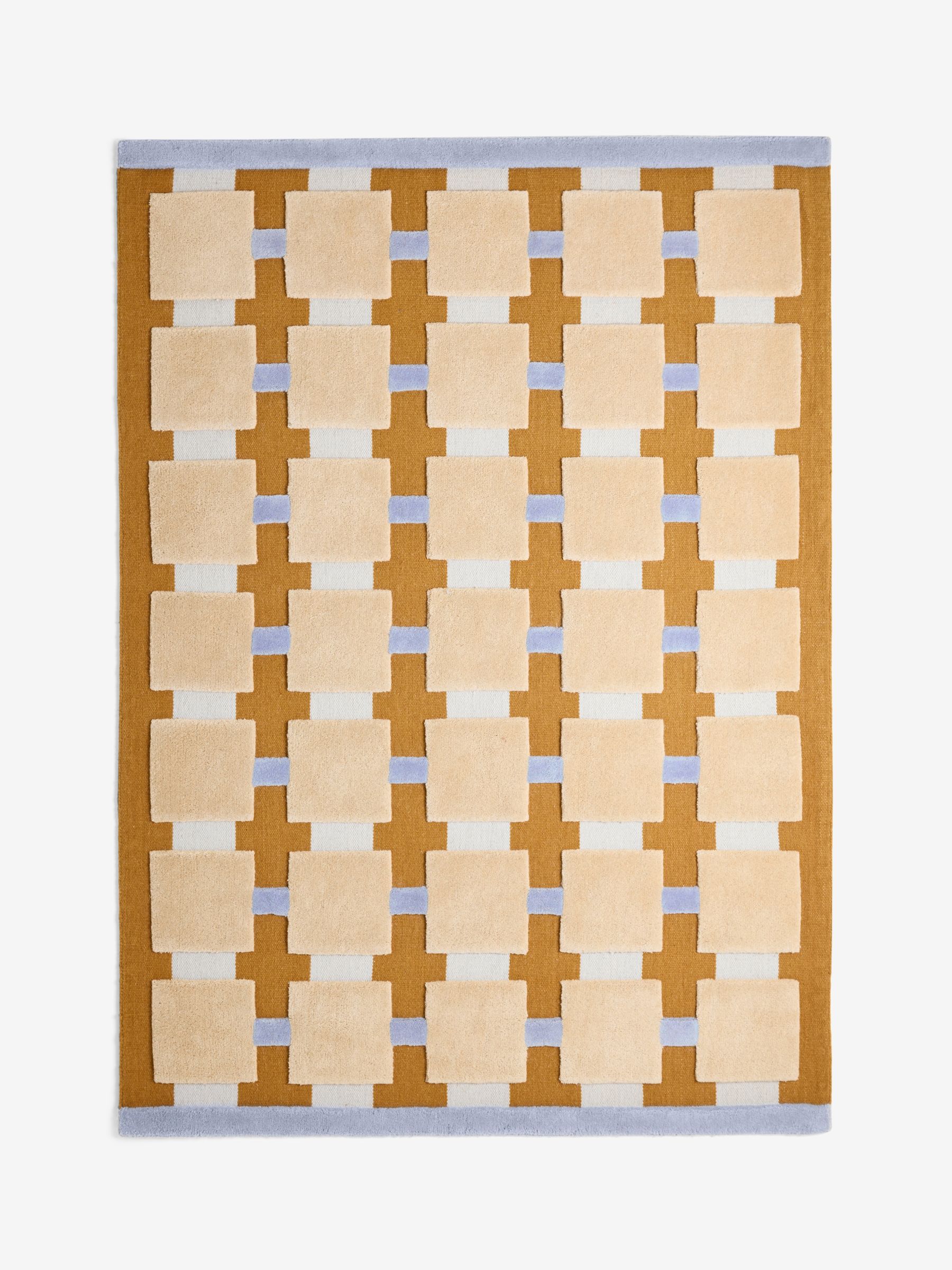 Mallory Tufted Flatweave Rug in Ochre Yellow - Image 5 of 5