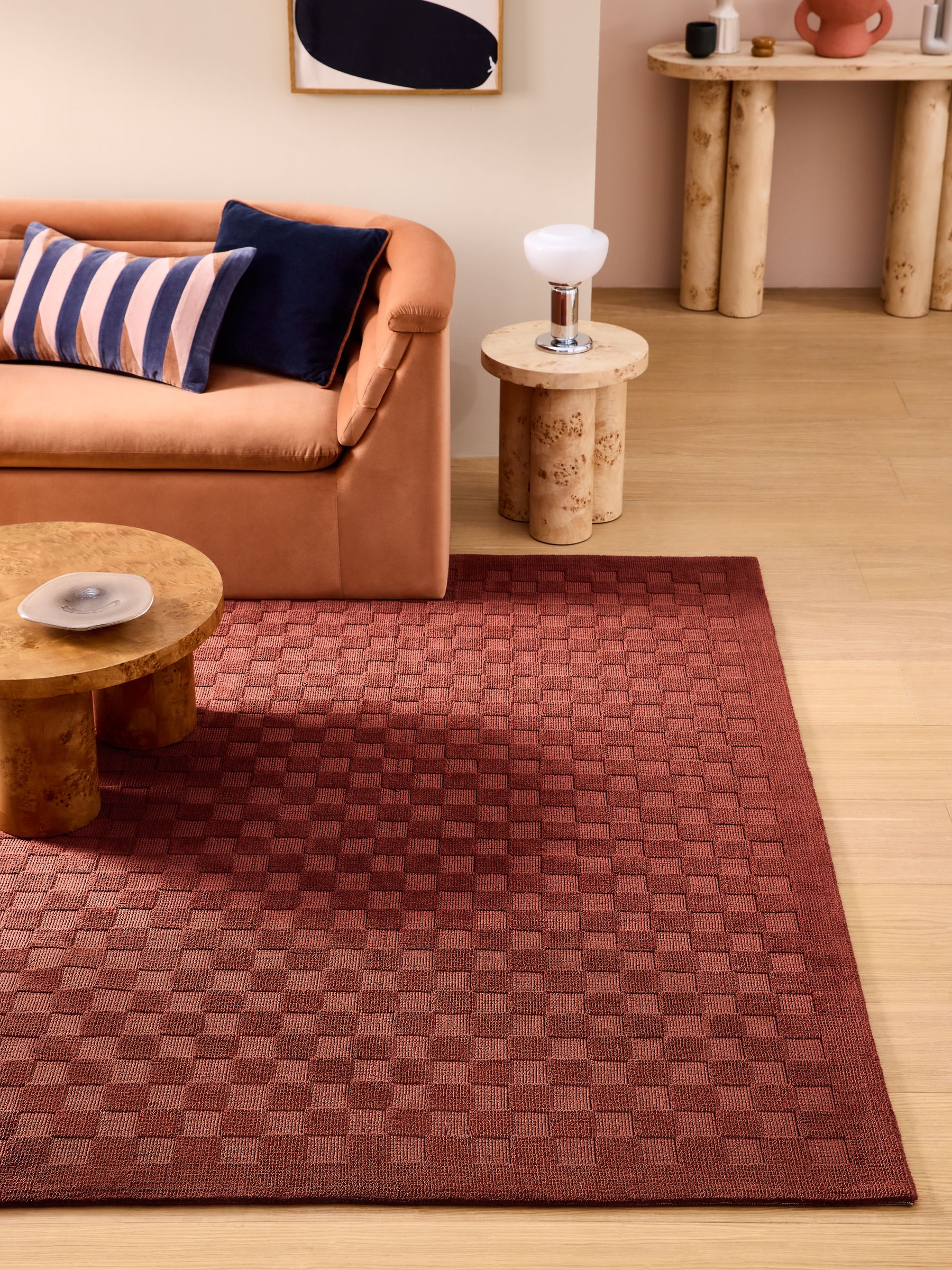 Sibyl Rug in Rust Brown - Image 1 of 5