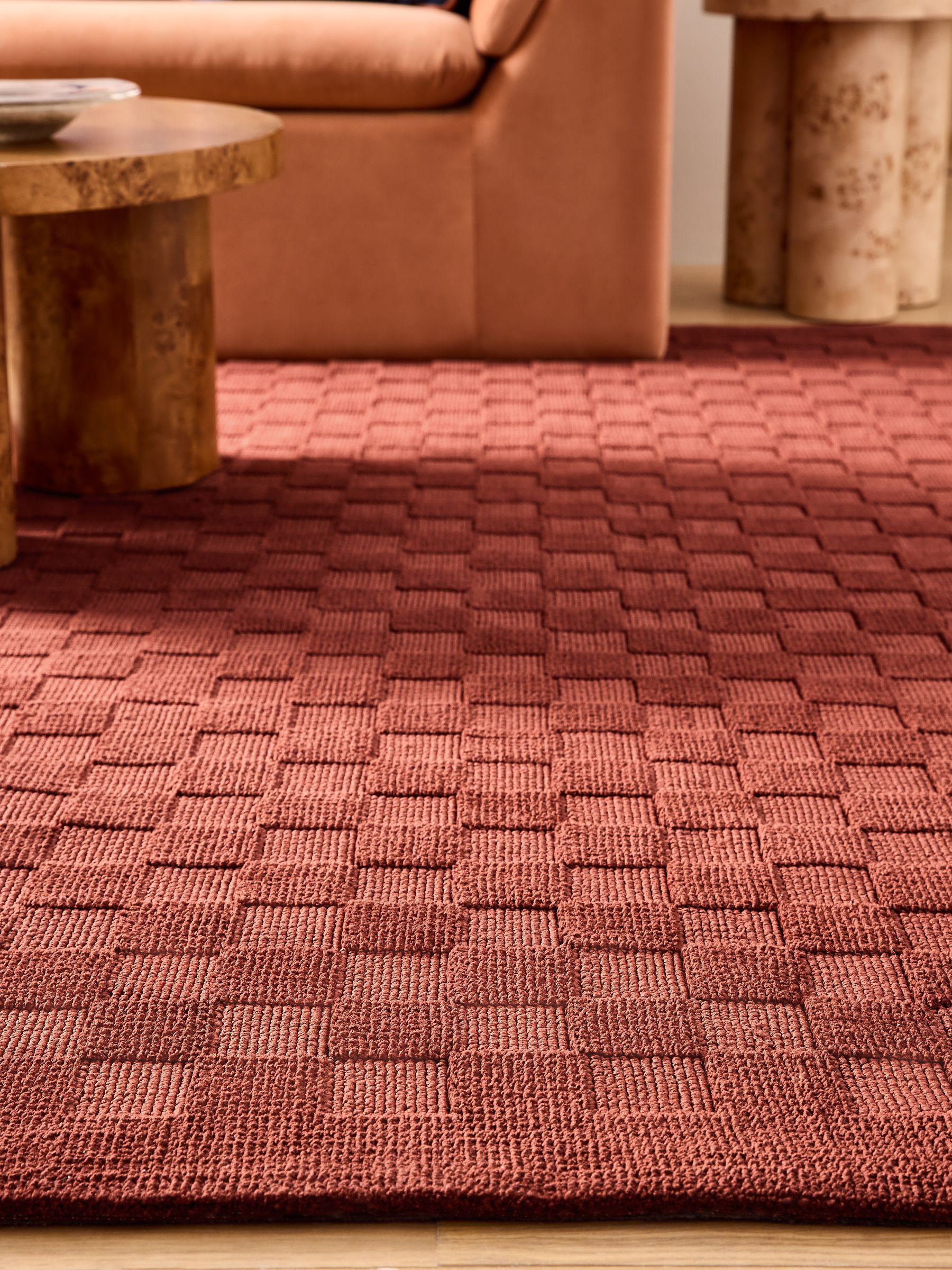 Sibyl Rug in Rust Brown - Image 2 of 5