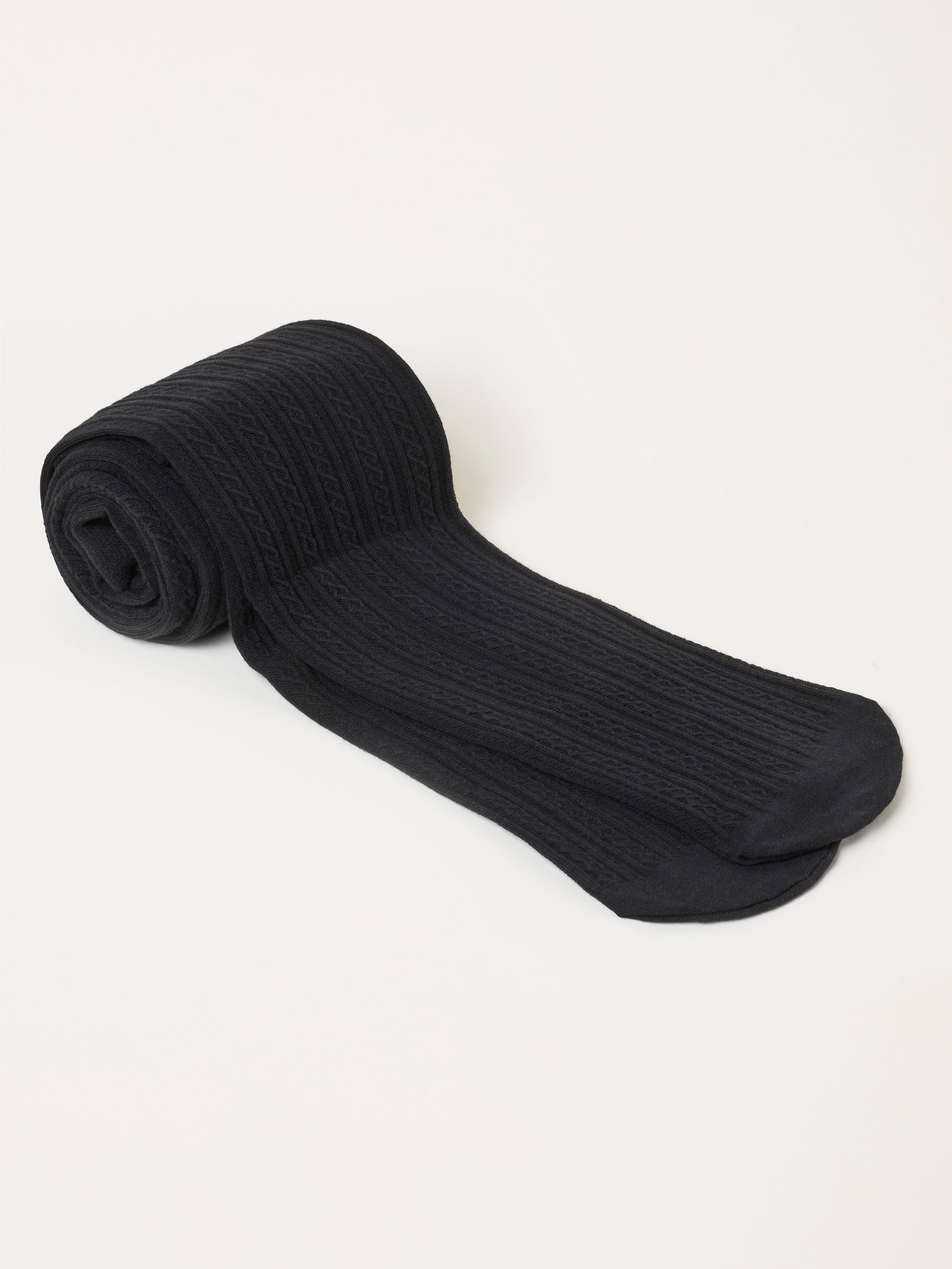 Black Cable Tights - Image 1 of 2