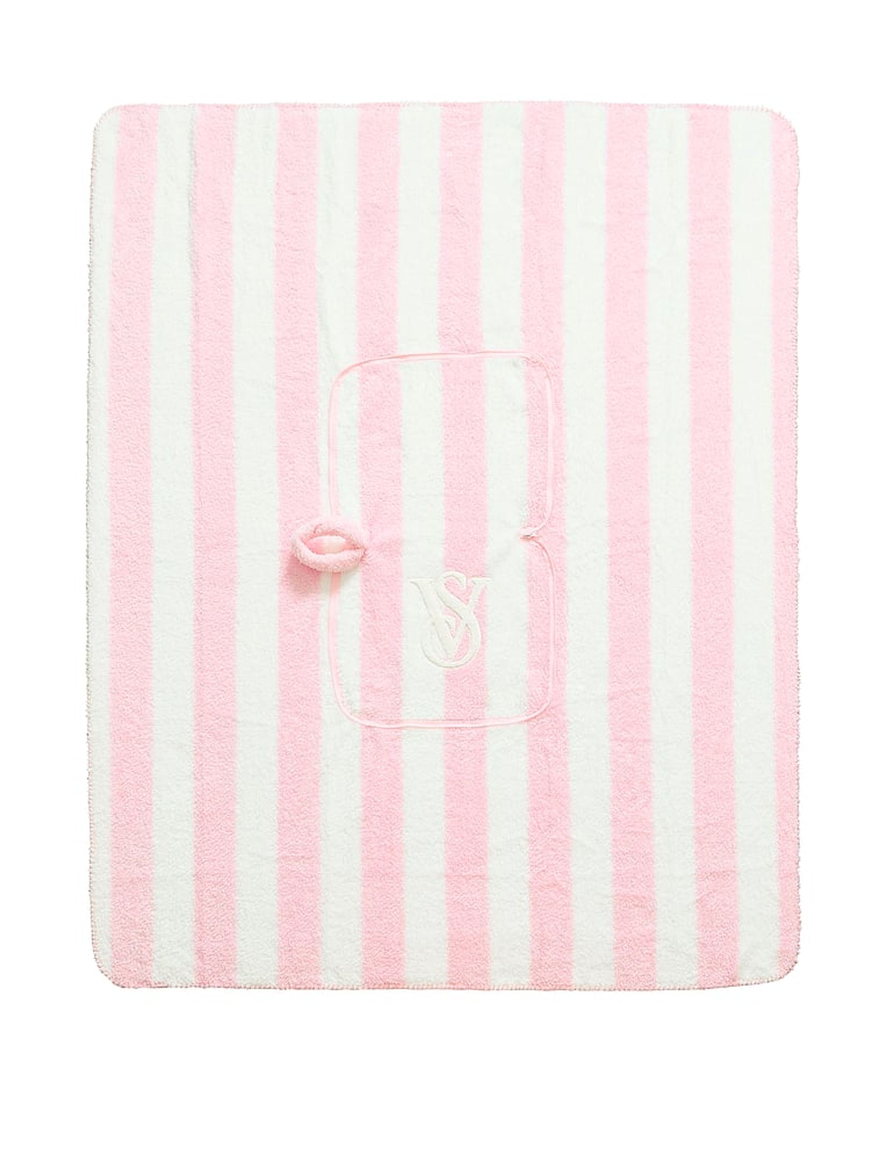Iconic Stripe Pink Packable Travel Blanket - Image 1 of 3