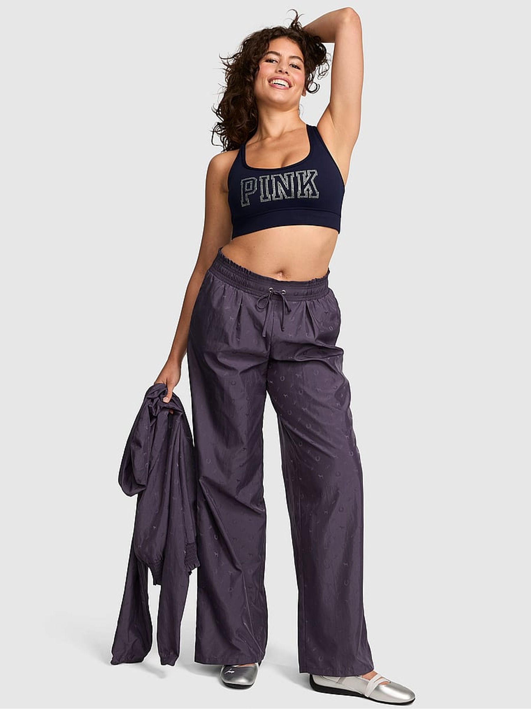 Twilight Grey Woven Wide Leg Trousers - Image 1 of 3