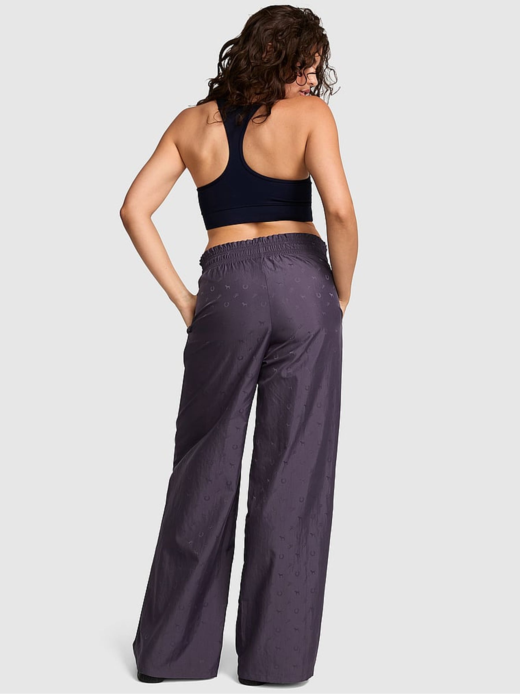 Twilight Grey Woven Wide Leg Trousers - Image 2 of 3
