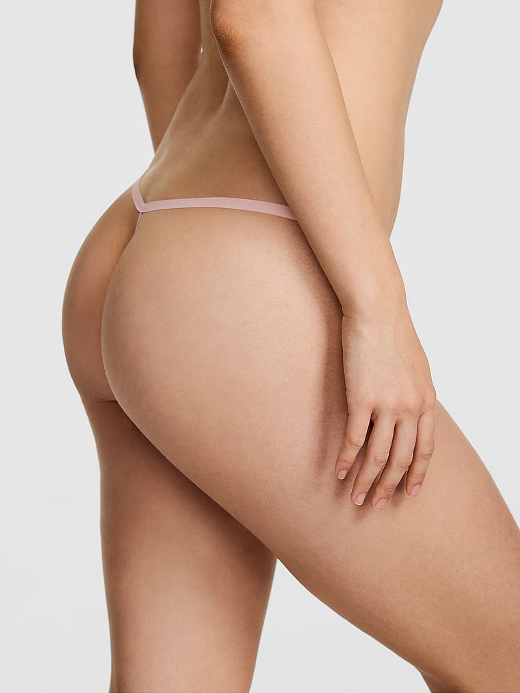 Pink Tulip Cherry Print G-String No Show Knickers - Image 2 of 2
