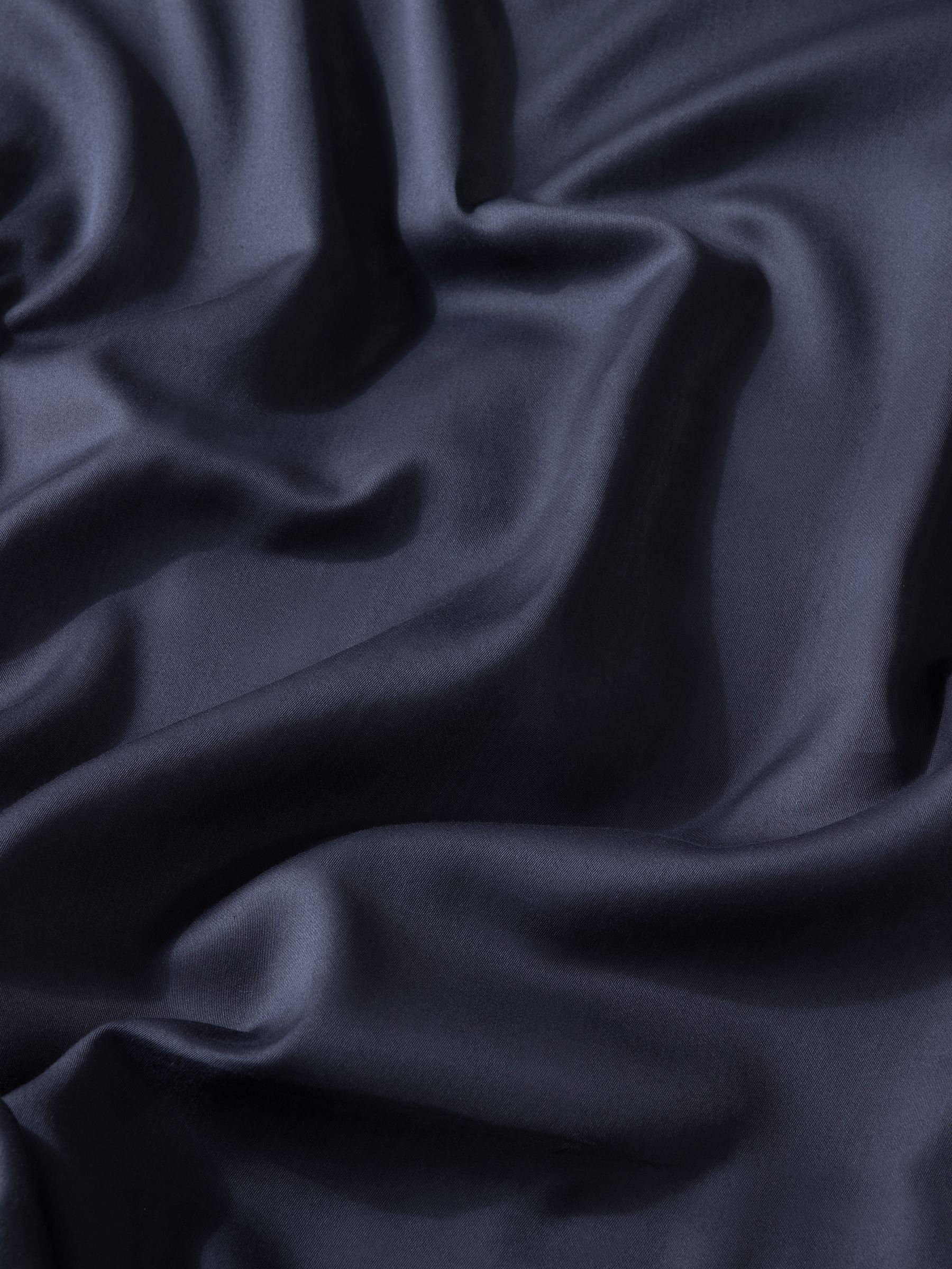 200 Thread Count Cotton Sateen Deep Fitted Sheet in Navy - Image 3 of 3 200 Thread Count Cotton Sateen Deep Fitted Sheet in Navy - Image 3 of 3