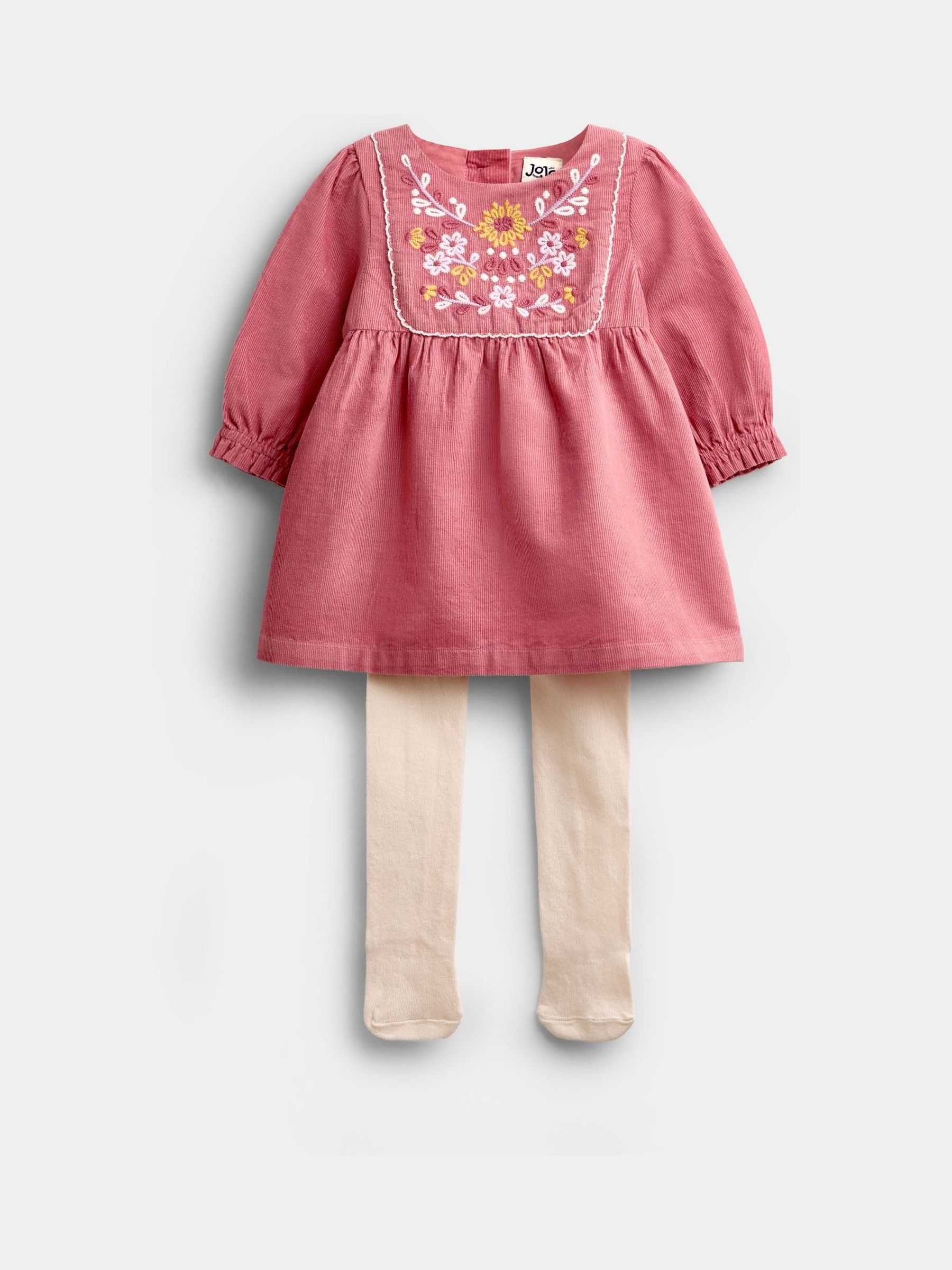 Dusky Pink Embroidered Dress Set - Image 3 of 8