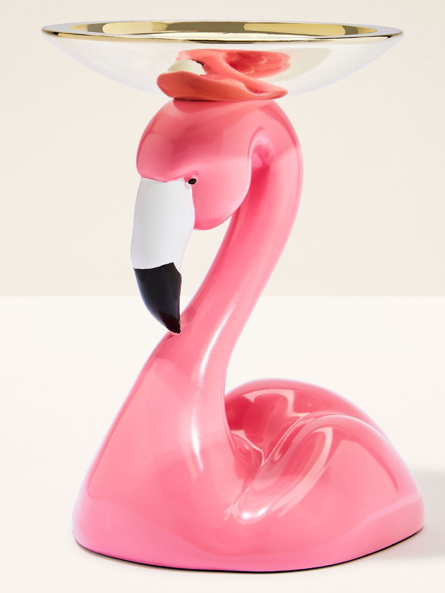 Flamingo Pedestal 3-Wick Candle Holder - Image 1 of 3