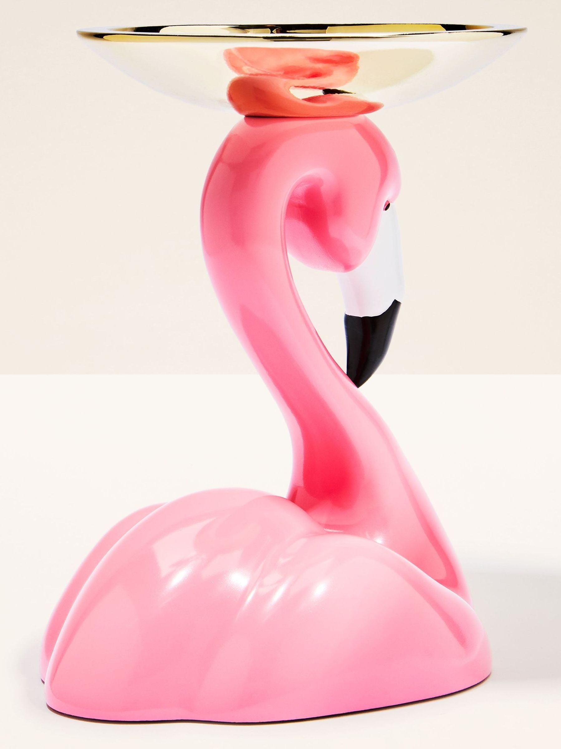 Flamingo Pedestal 3-Wick Candle Holder - Image 2 of 3