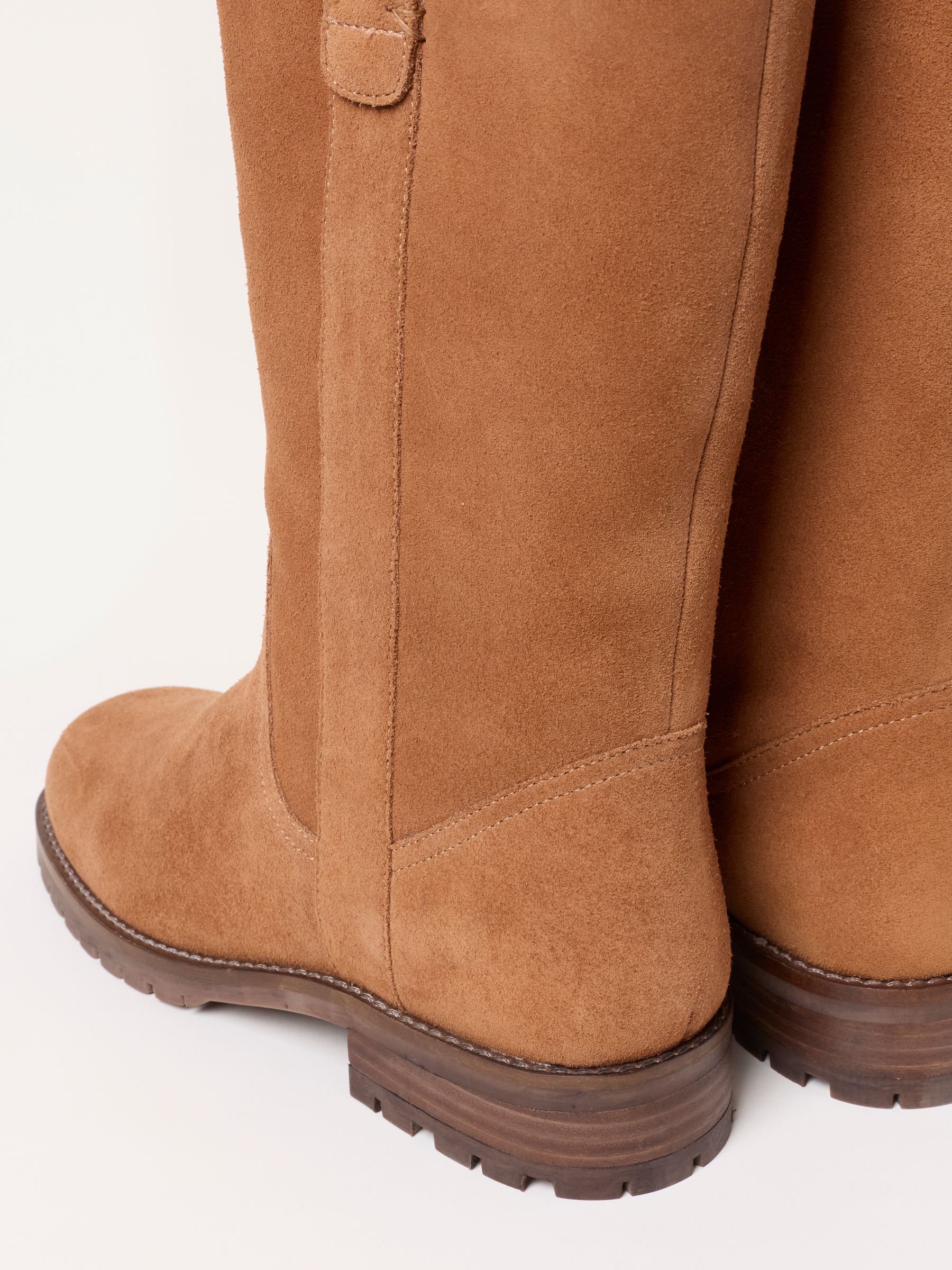 Tan Brown Leather Mid Calf Boot - Image 2 of 3