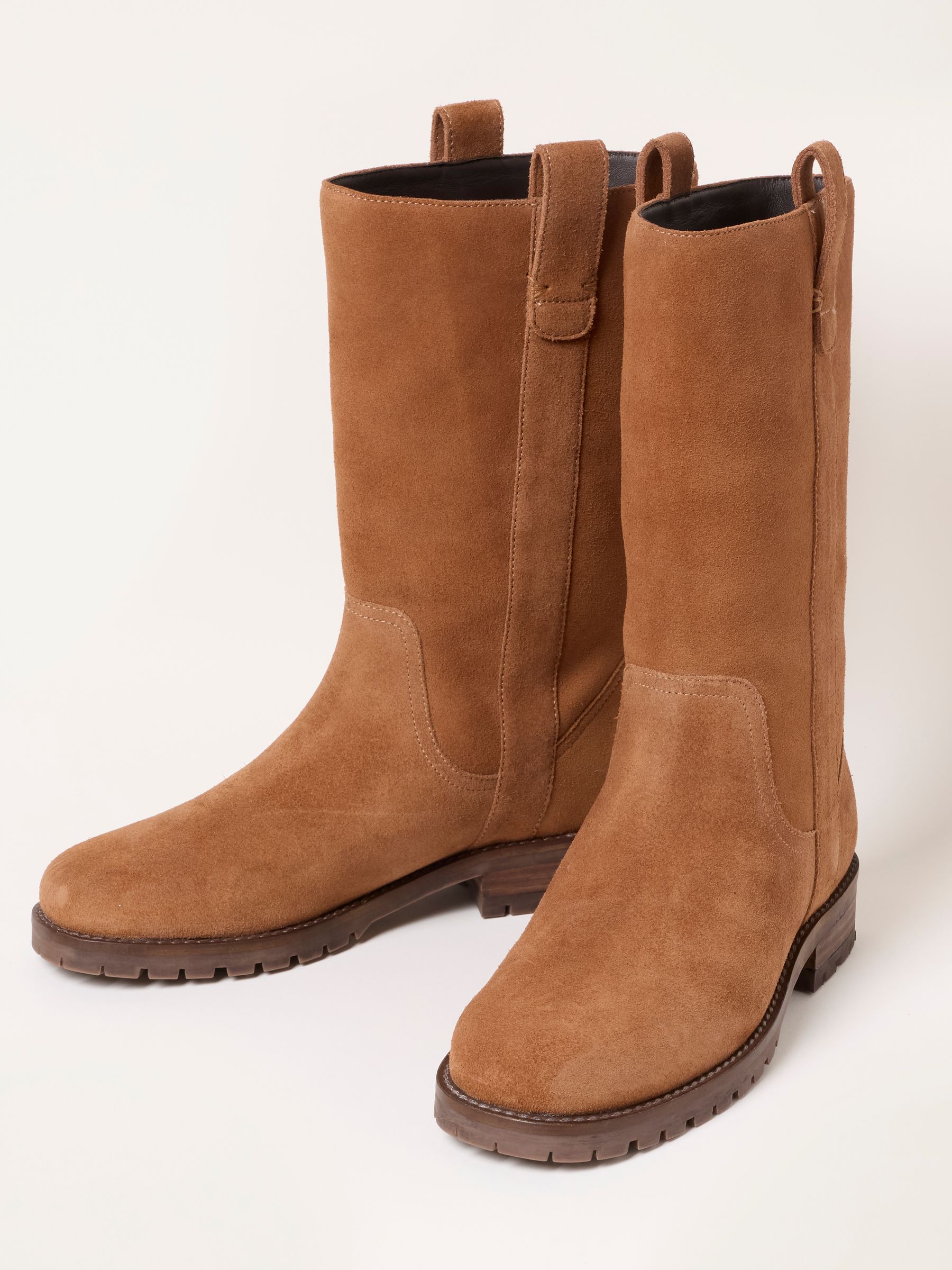 Tan Brown Leather Mid Calf Boot - Image 3 of 3