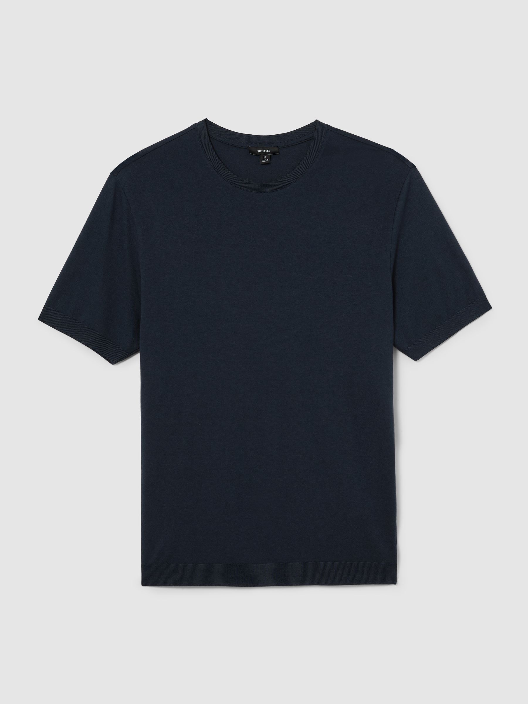 Cotton-Modal Crew-Neck Modern-Fit T-Shirt in Navy - Image 2 of 6