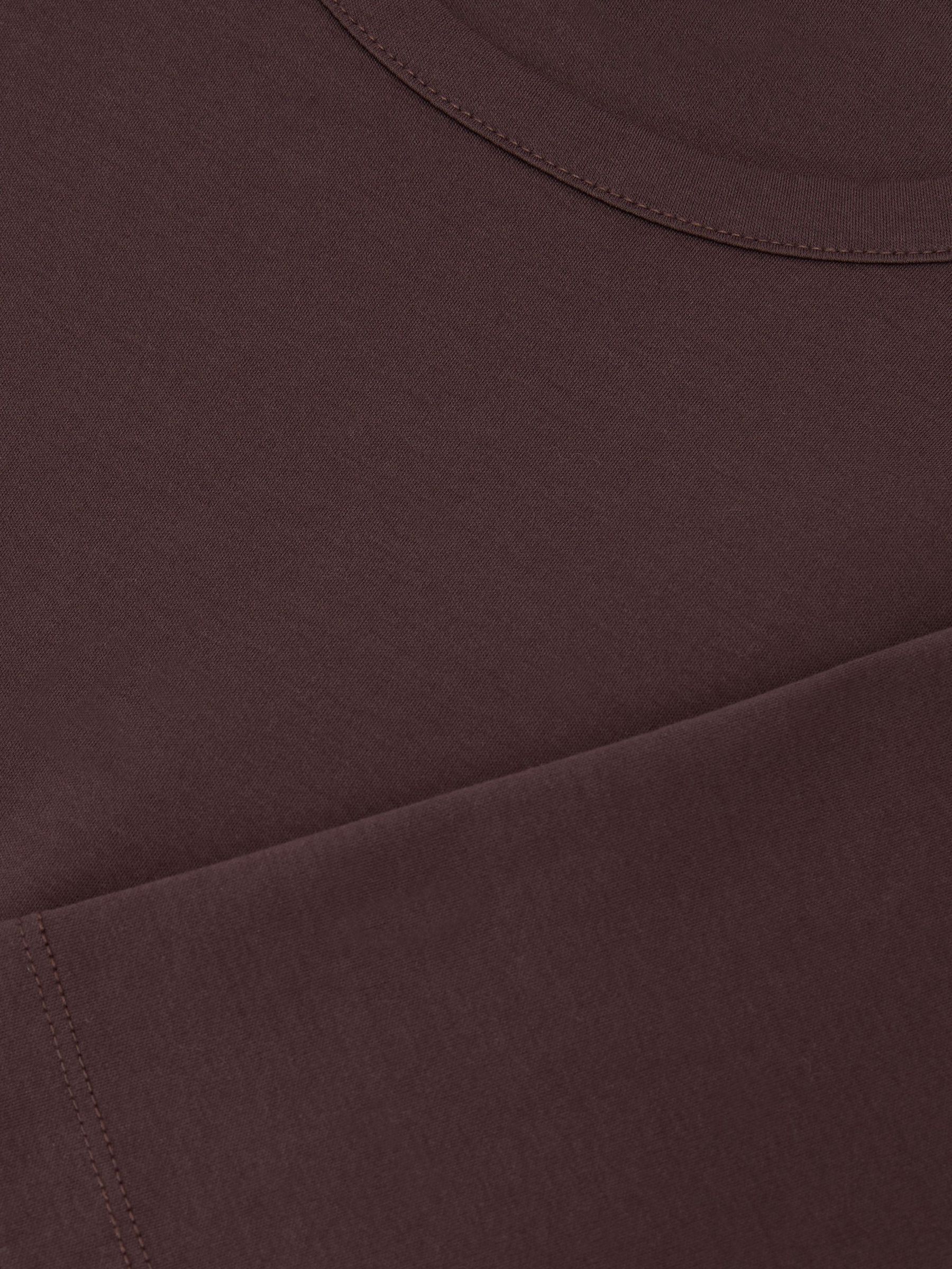 Air-Water Cotton Tailored-Fit T-Shirt in Dark Plum - Image 6 of 6