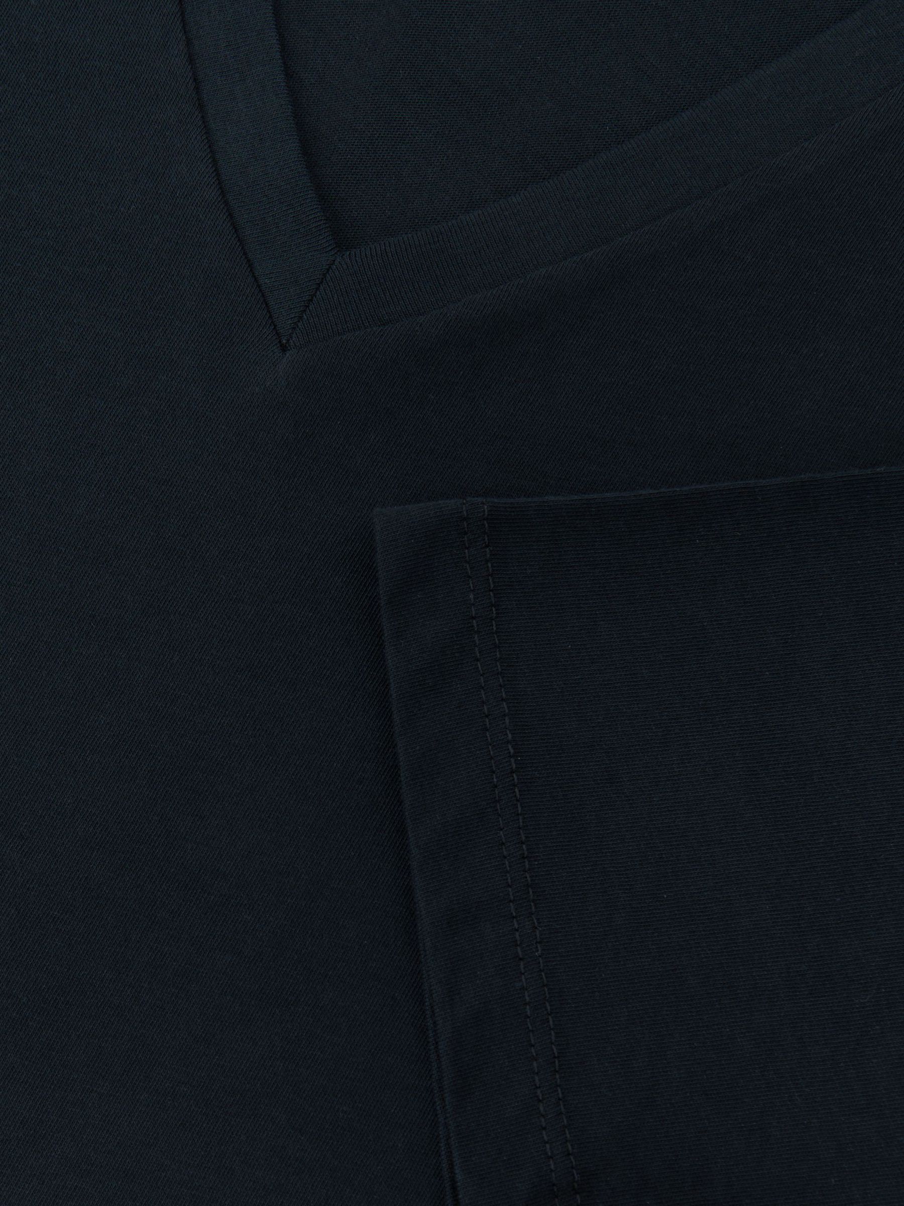 3-Pack Cotton V-Neck Tailored-Fit T-Shirts in Navy - Image 7 of 7