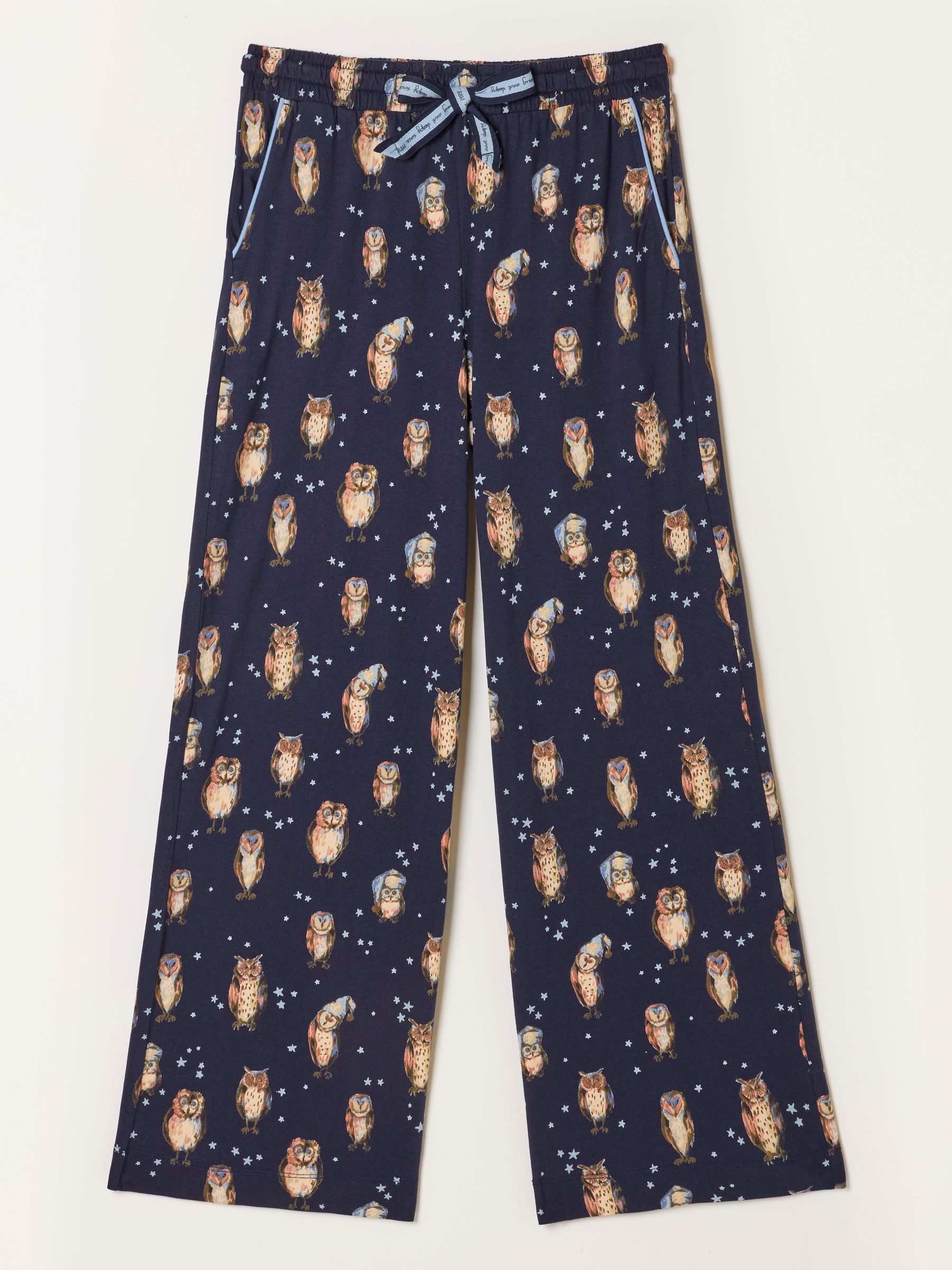 Lola Navy Owl Wide Leg Pyjama Bottoms - Image 7 of 7 Lola Navy Owl Wide Leg Pyjama Bottoms - Image 7 of 7