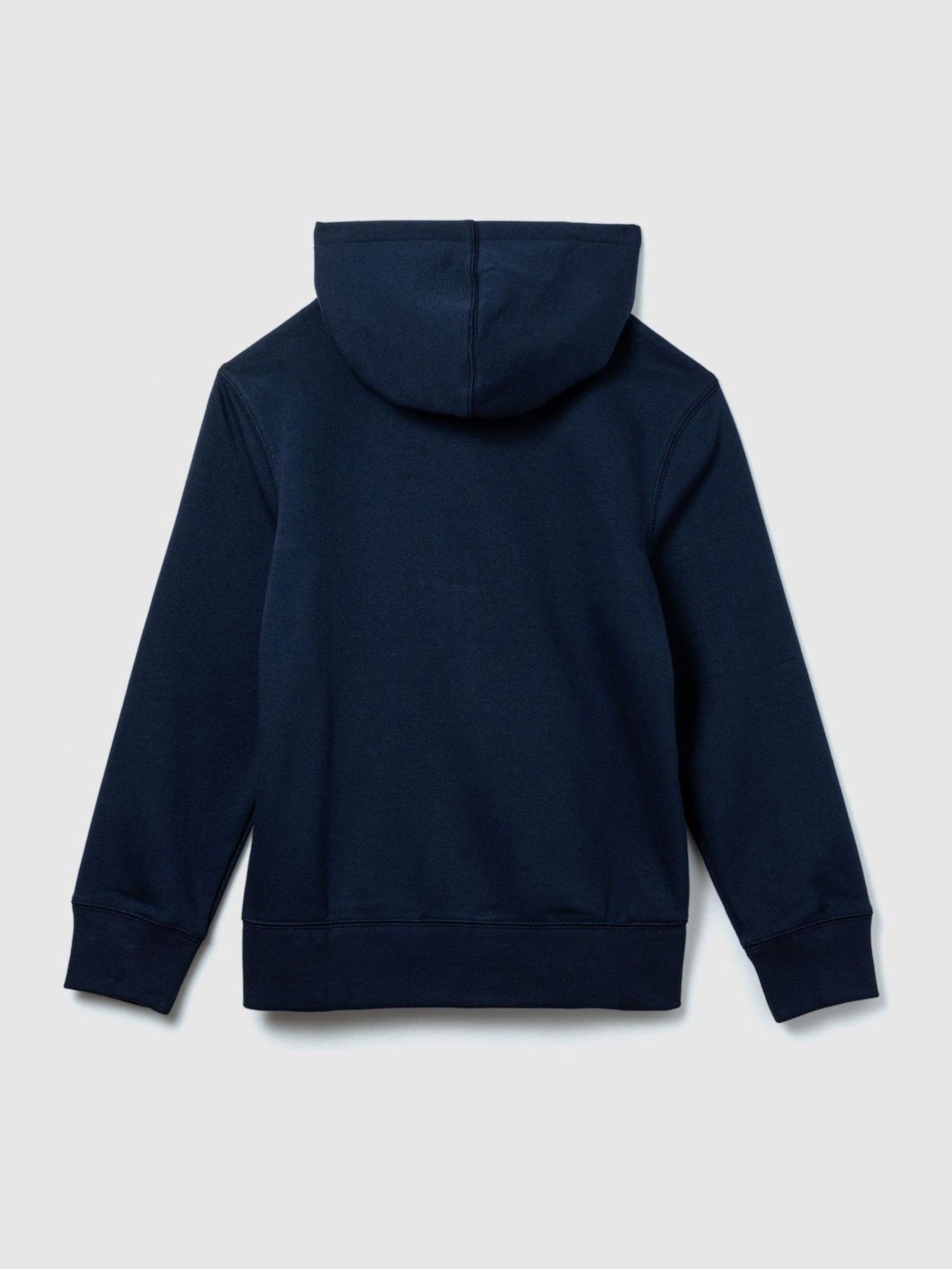 Navy Logo Zip Hoodie - Image 2 of 2