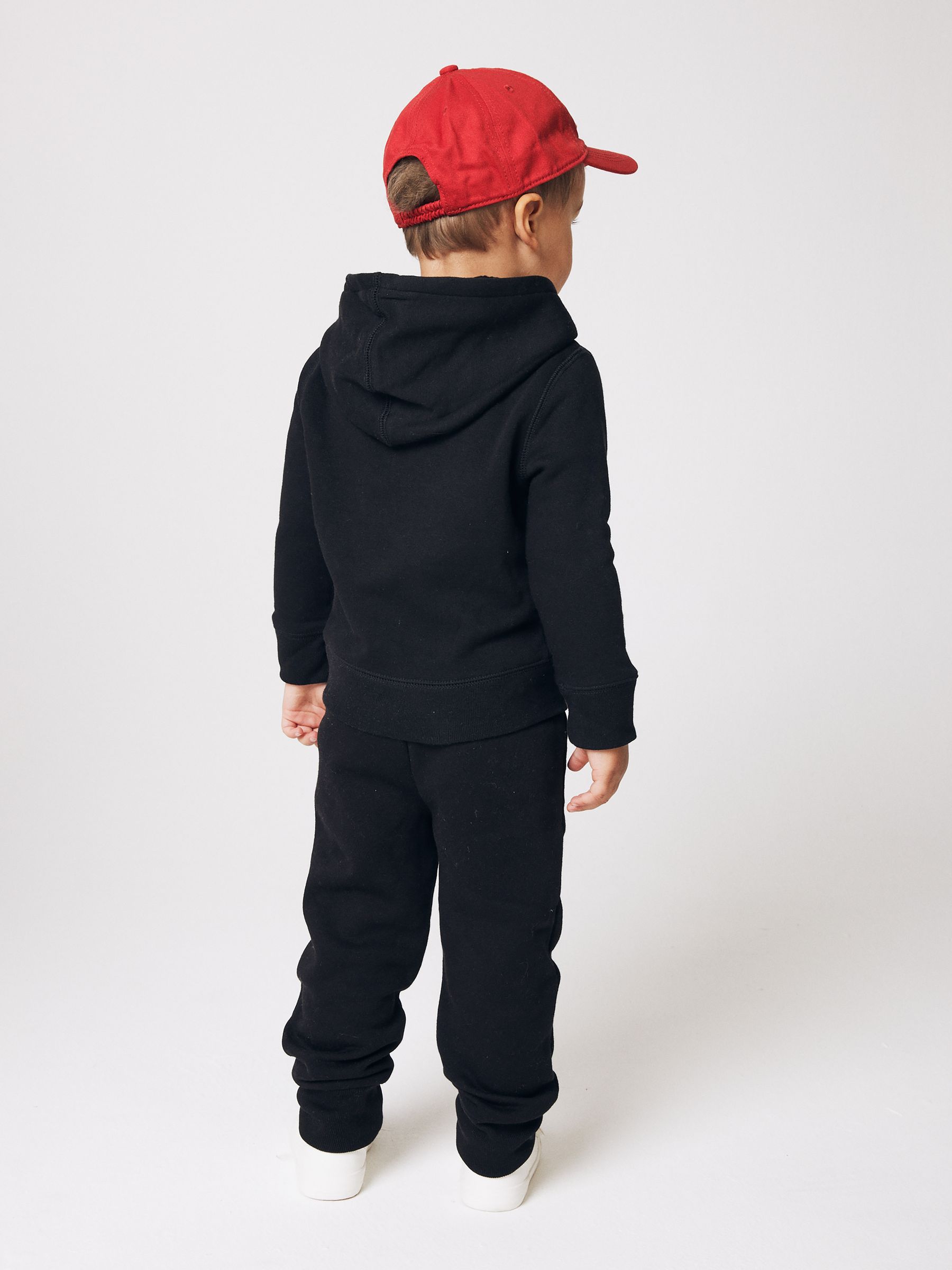 Black Logo Fleece-Lined Hoodie (6mths-5yrs) - Image 2 of 7