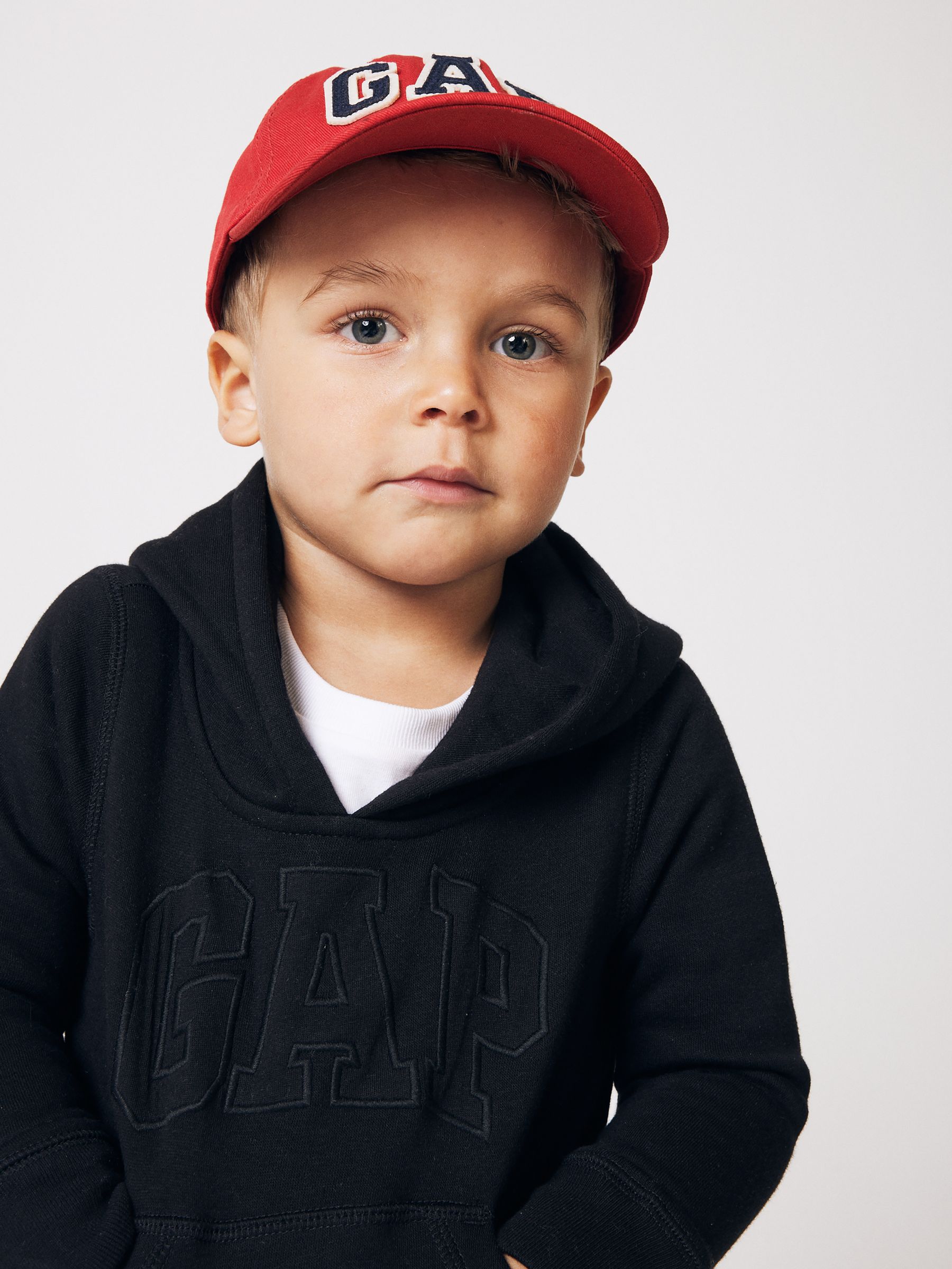 Black Logo Fleece-Lined Hoodie (6mths-5yrs) - Image 5 of 7