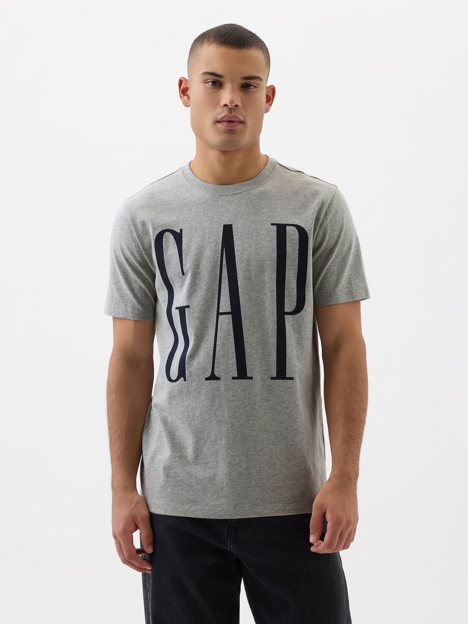 Grey Everyday Soft Logo T-Shirt - Image 1 of 3