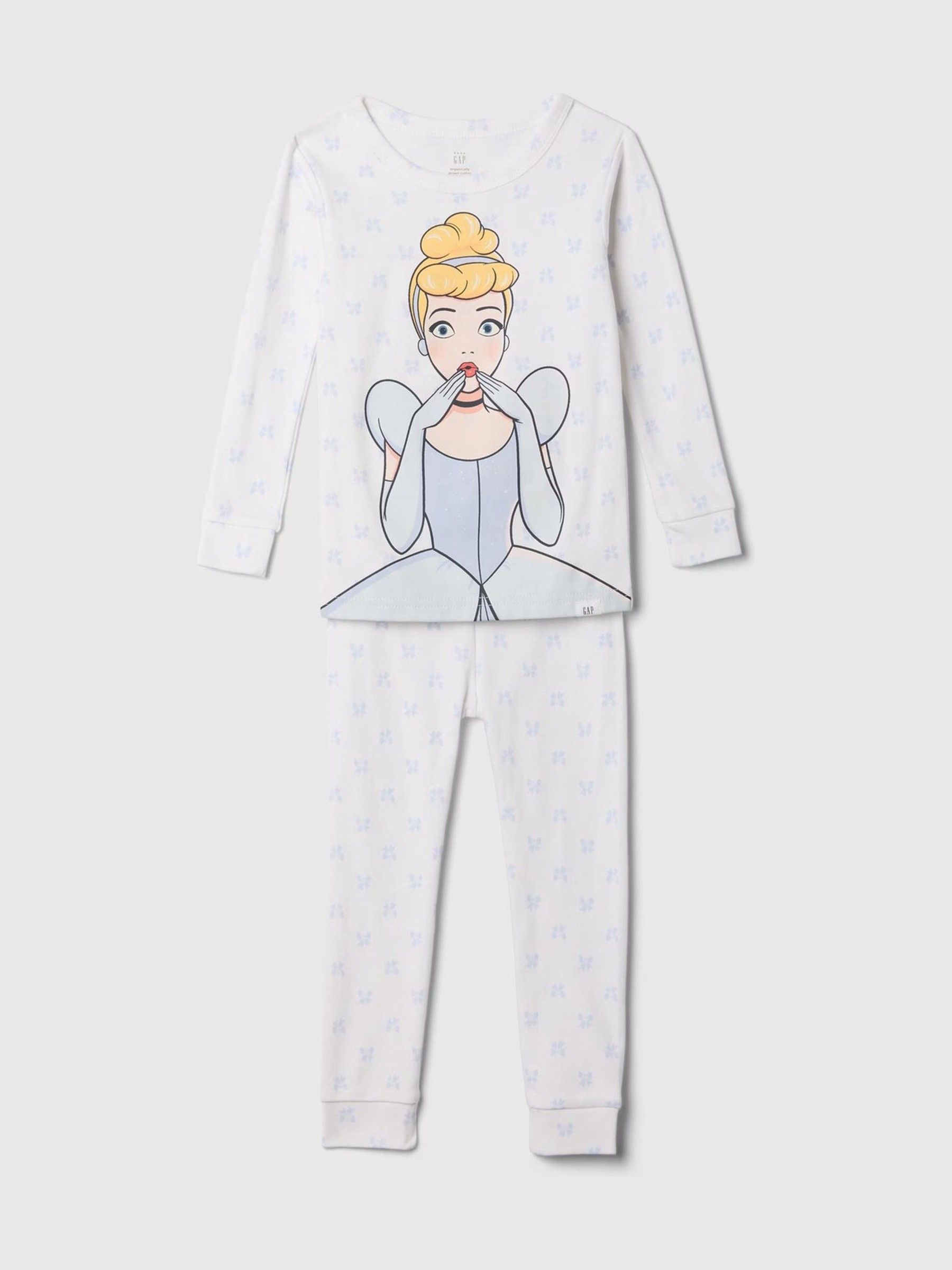 White Cinderella Disney Brushed Cotton Princess Pyjamas Set - Image 1 of 2