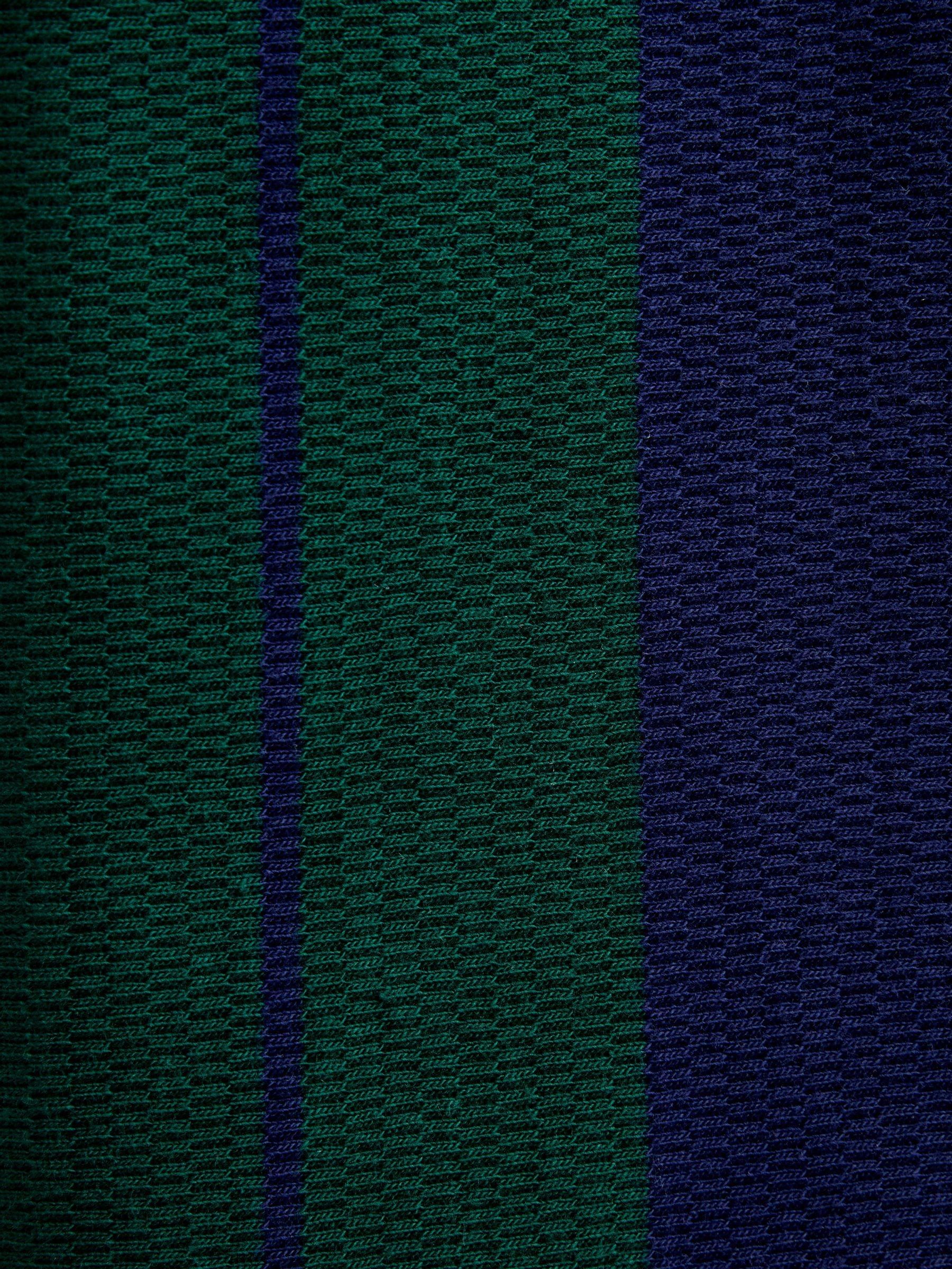 Navy Blue Quater Zip Polo Shirt - Image 4 of 4
