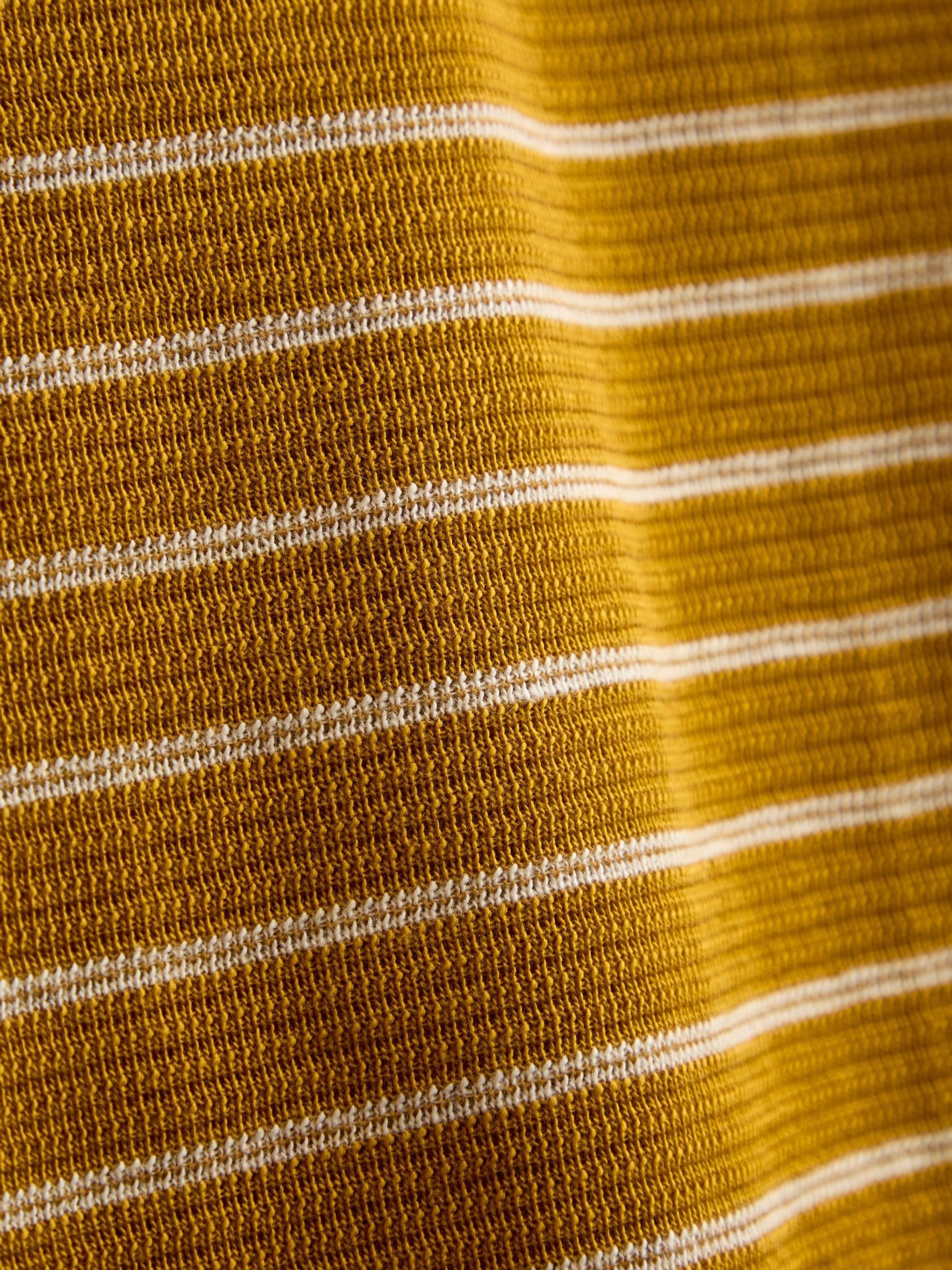 Mustard Yellow Mountain Stripe Long Sleeve Appliqué Top - Image 4 of 4 Mustard Yellow Mountain Stripe Long Sleeve Appliqué Top - Image 4 of 4