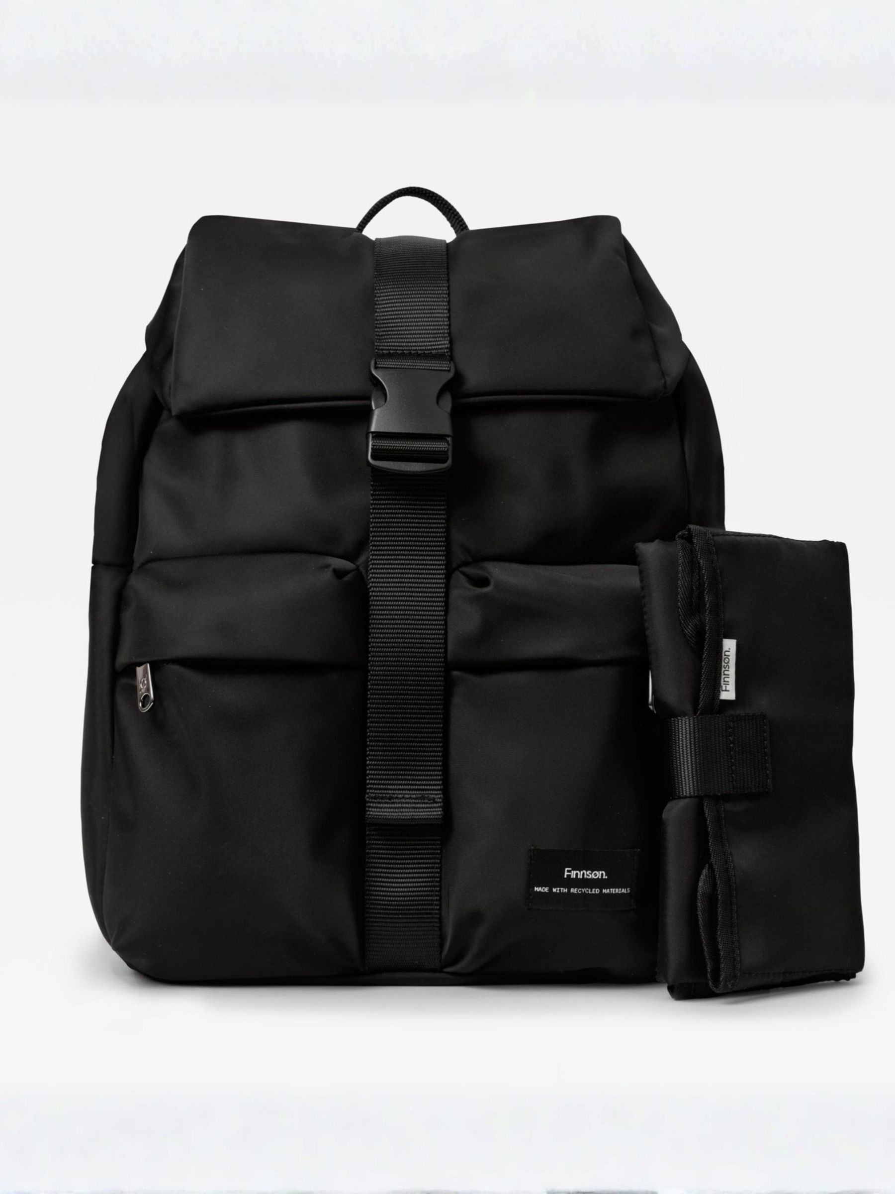 Finnson Black Print Elise Changing Bag Backpack With Mat - Image 2 of 6
