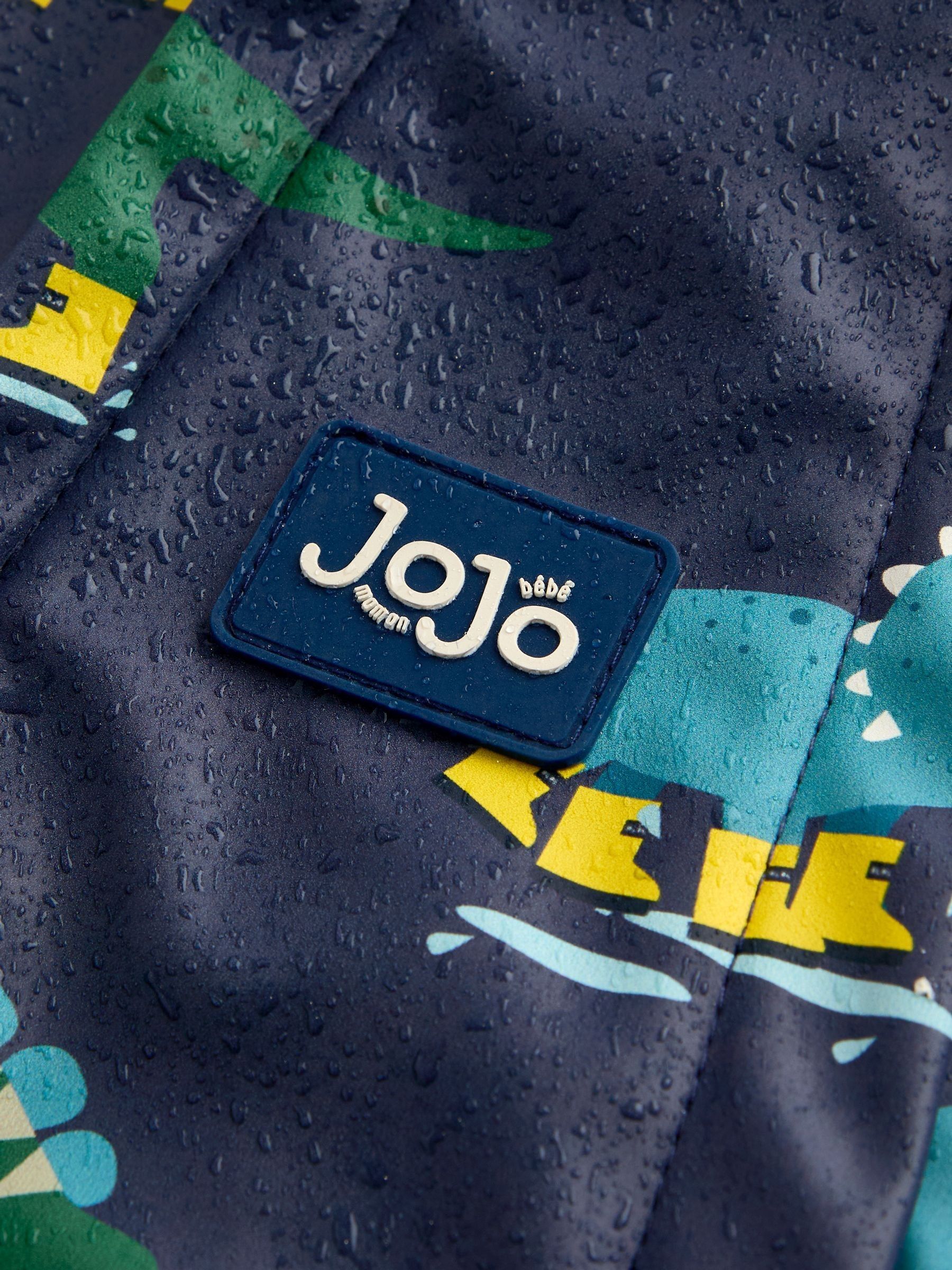 Navy Dinosaur Waterproof Fleece Lined All-In-One Puddlesuit - Image 5 of 5