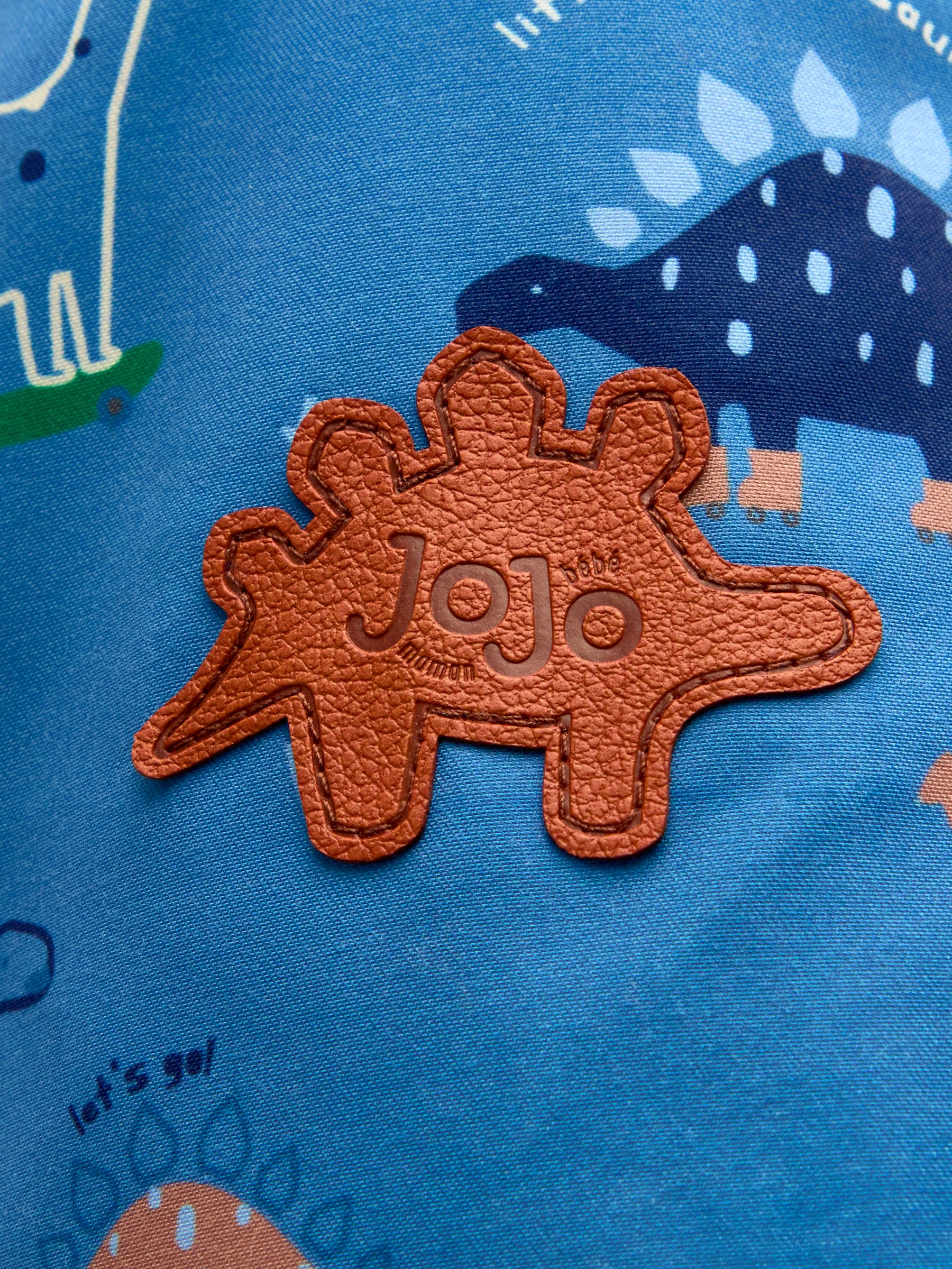 Denim Blue Dinosaur Dino Print Cosy Lined Parka - Image 5 of 5 Denim Blue Dinosaur Dino Print Cosy Lined Parka - Image 5 of 5