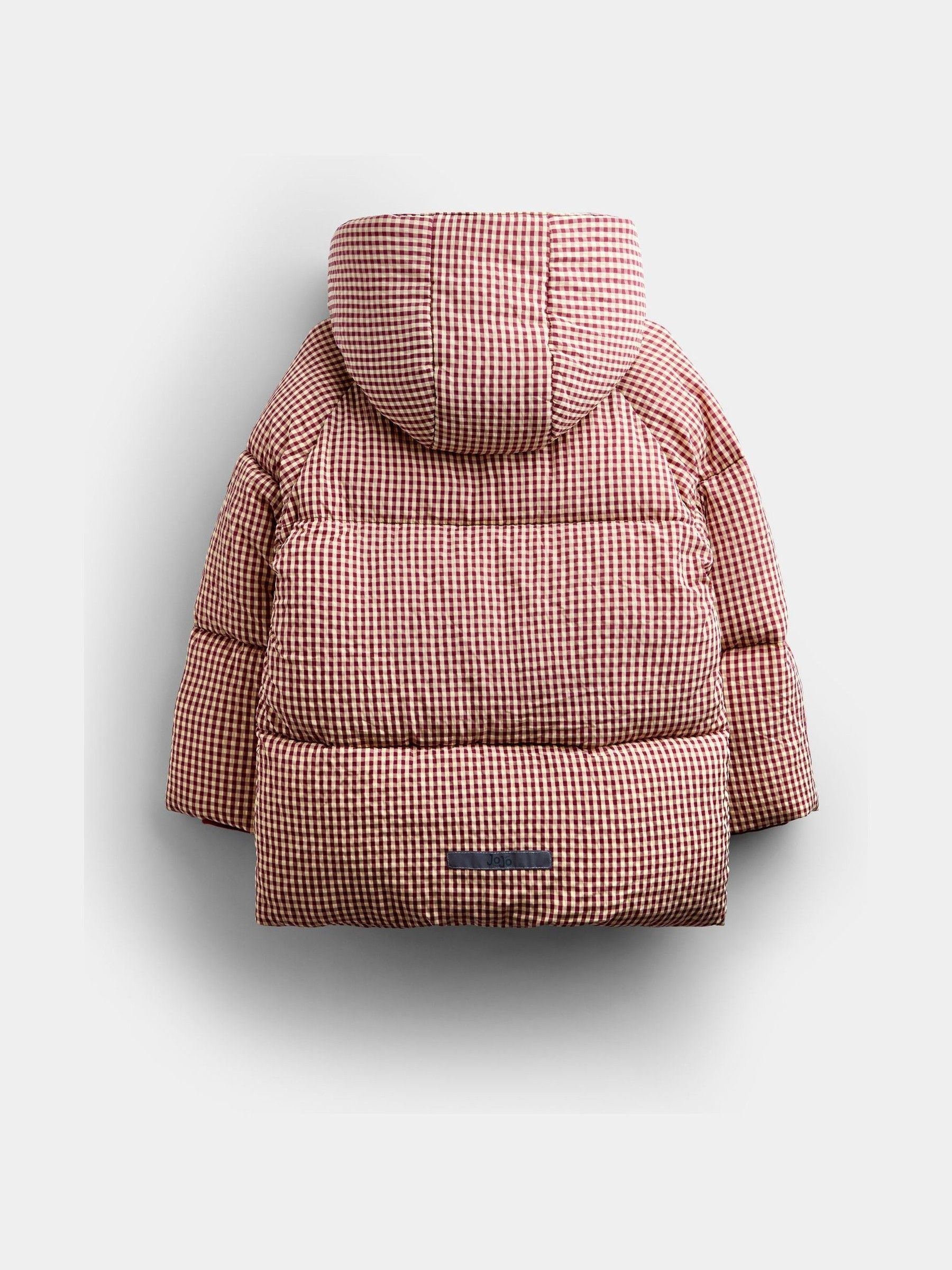 Brown Gingham Cosy Lined Puffer Jacket - Image 3 of 5