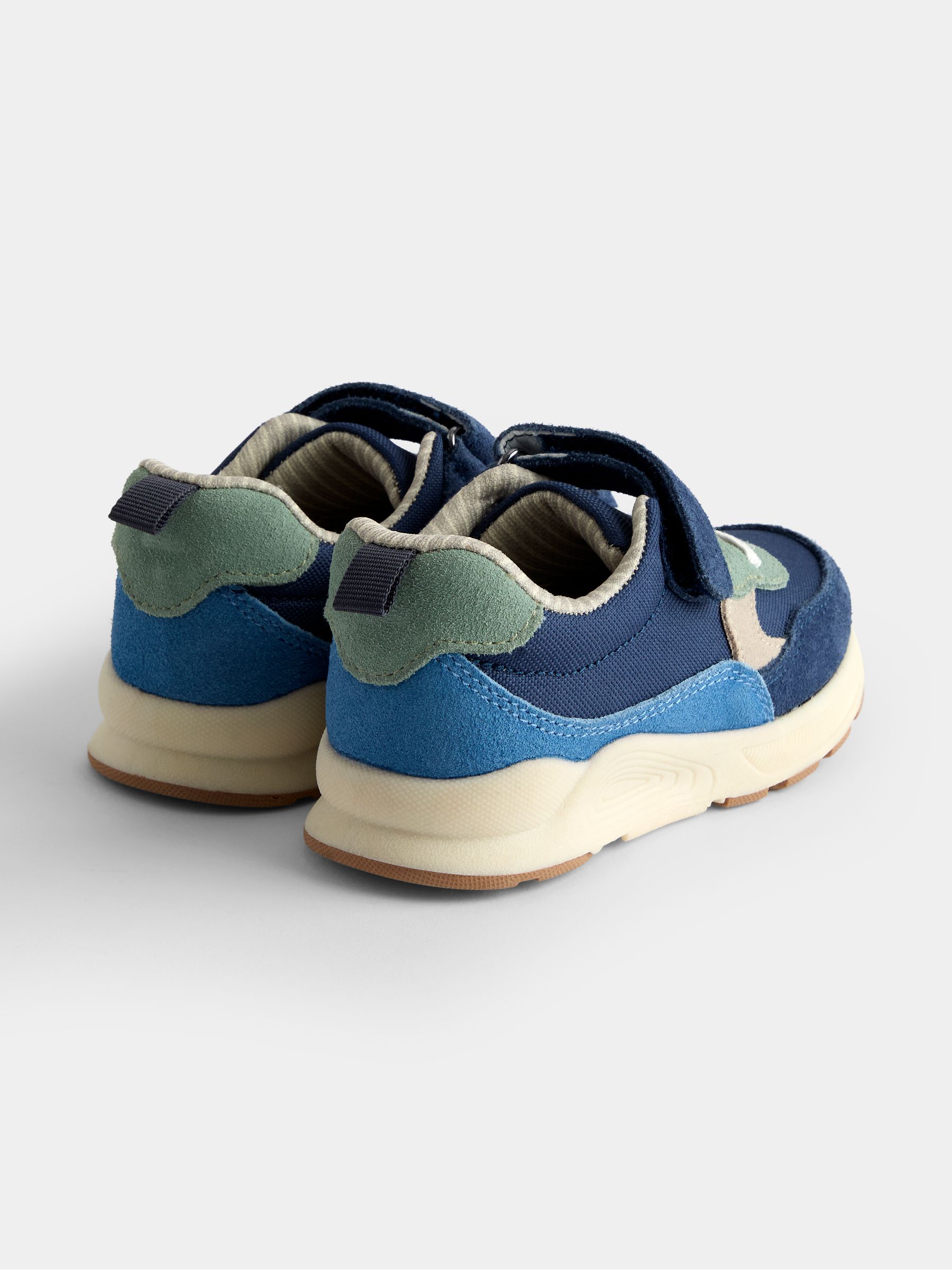 Blue Colourblock Riptape Trainers - Image 2 of 4