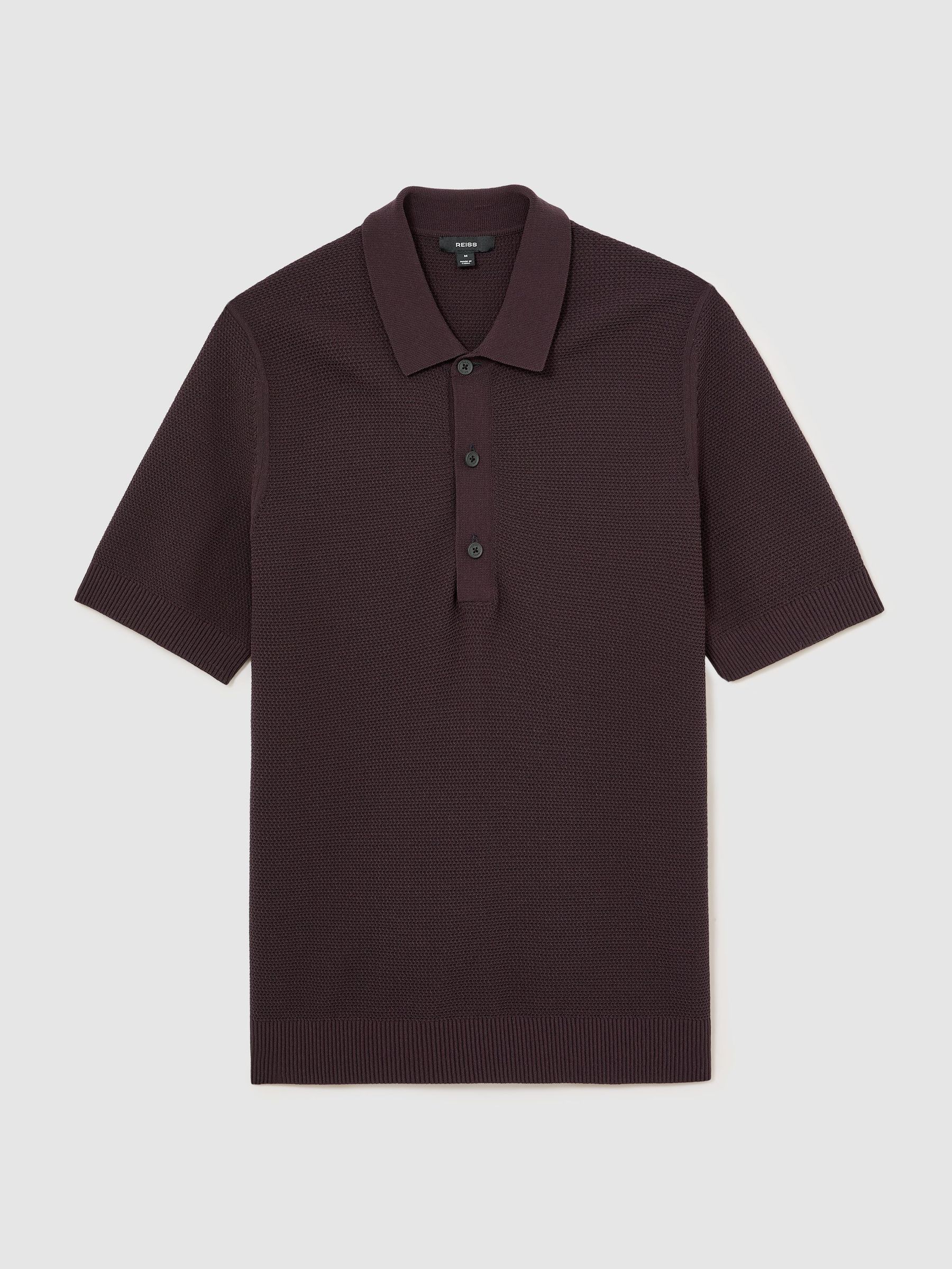 Polo Shirt in Dark Bordeaux - Image 2 of 6