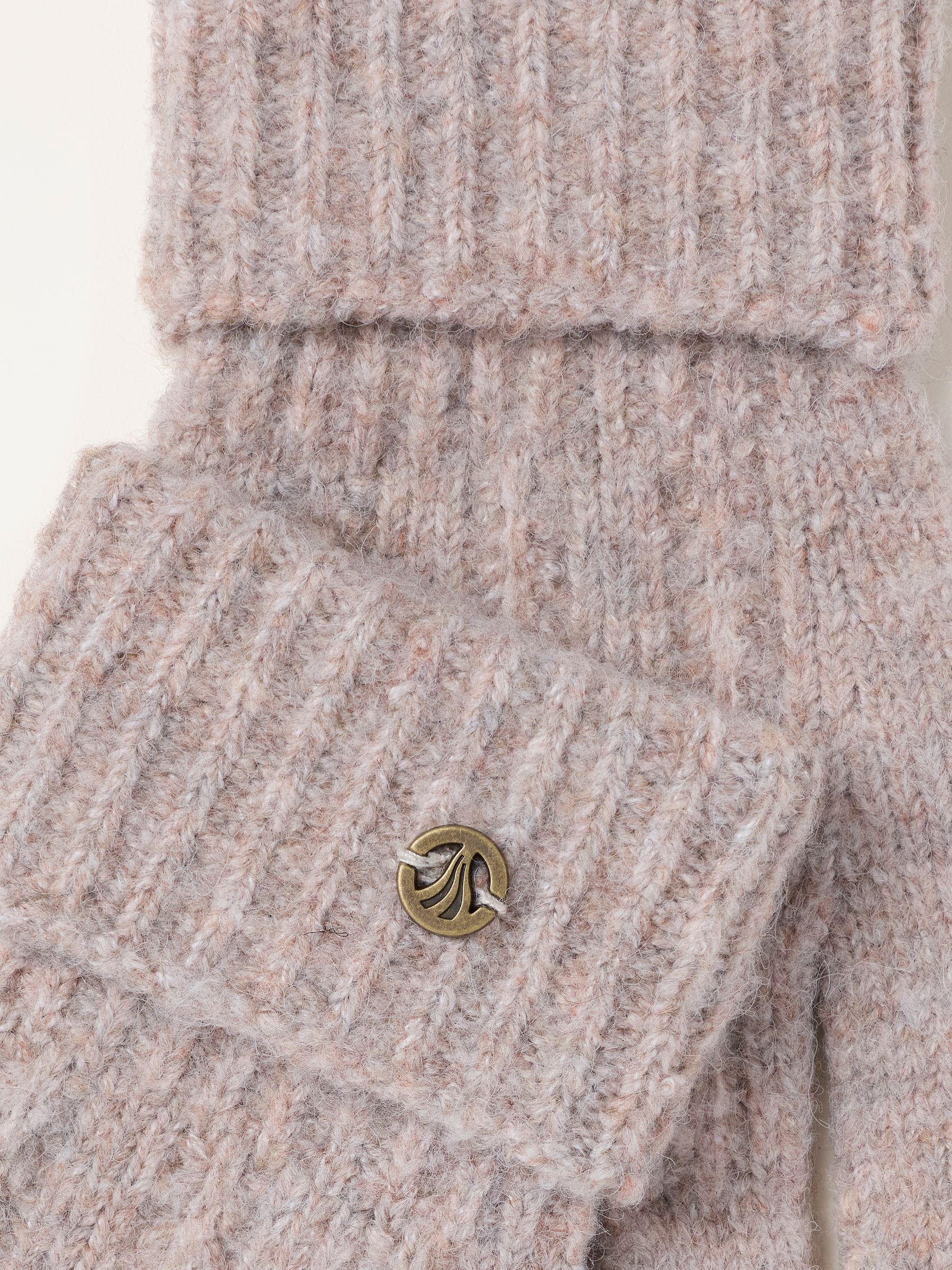 Oatmeal Pointelle Gloves - Image 3 of 3 Oatmeal Pointelle Gloves - Image 3 of 3