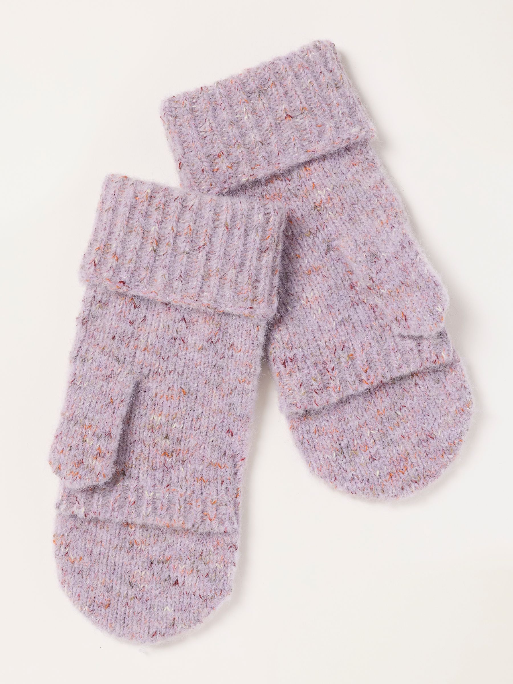 Lilac Purple Overflap Mittens - Image 2 of 3