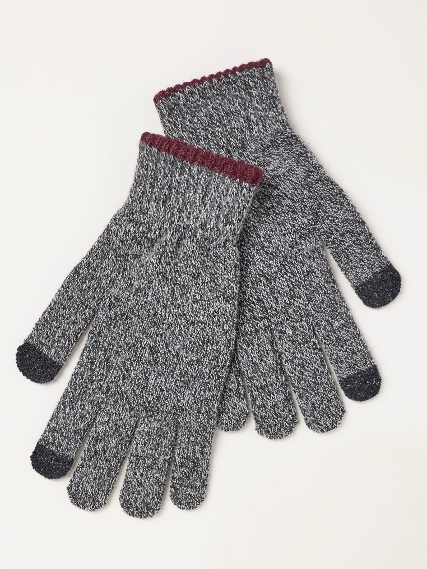 Charcoal Grey Brushed Gloves - Image 2 of 3