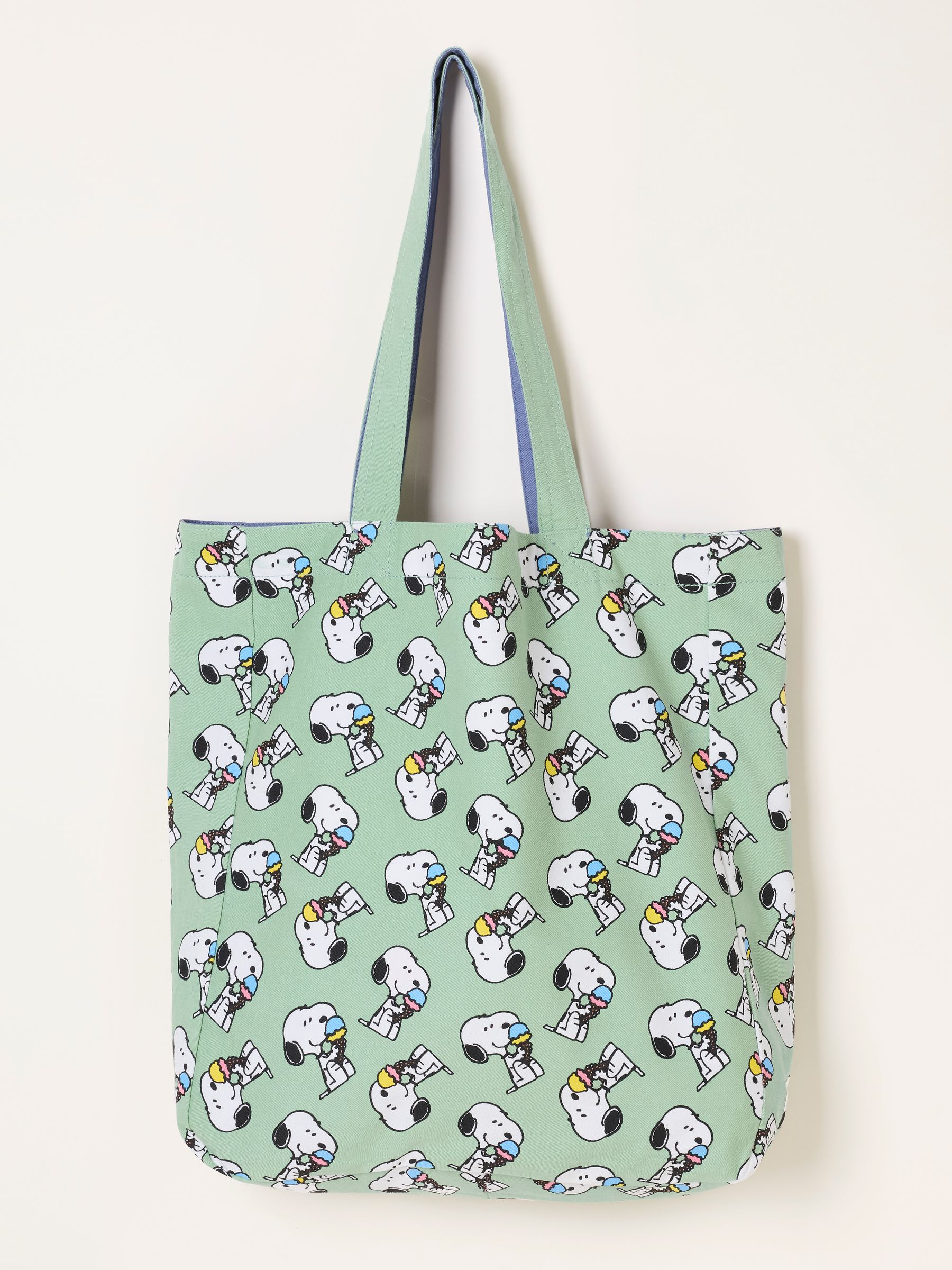 Summer Snoopy Reversible Tote Bag in Blue - Image 2 of 3