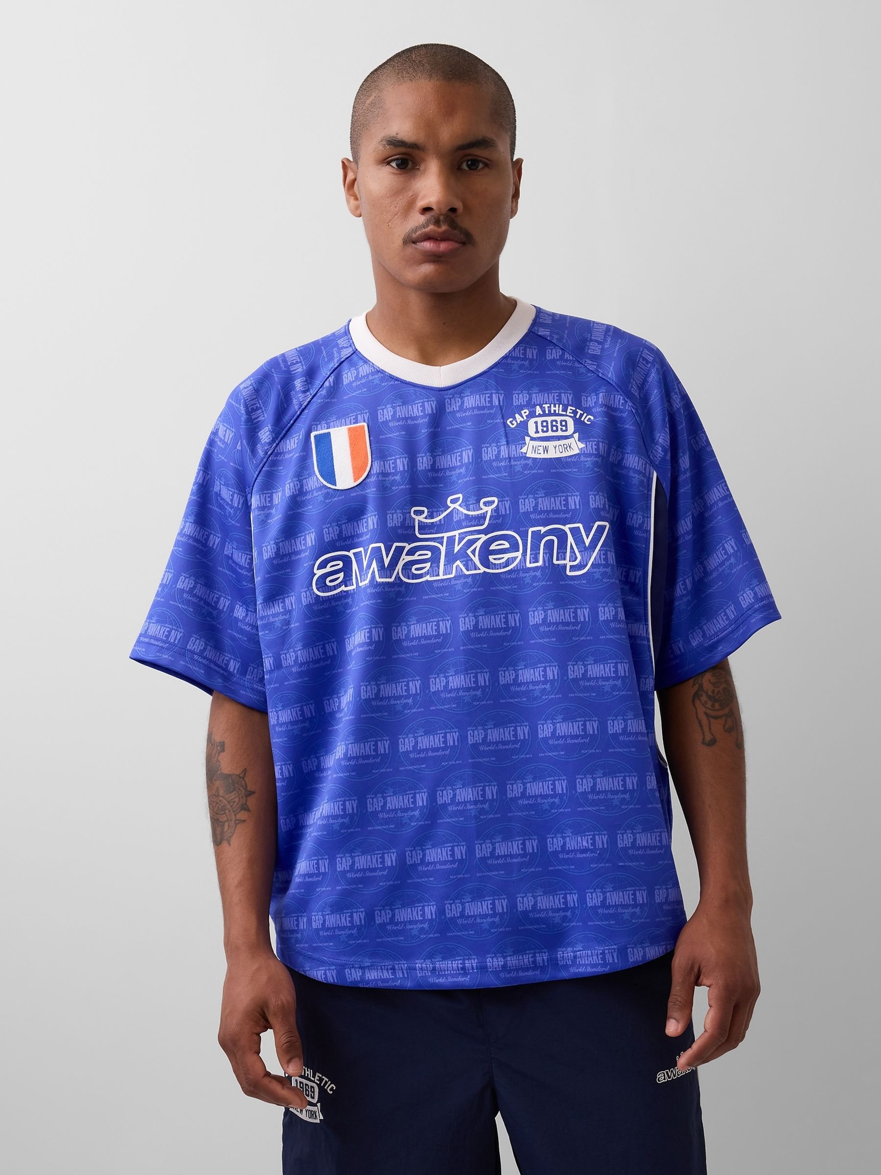 Gap x Awake NY Blue Football Jersey - Image 1 of 5
