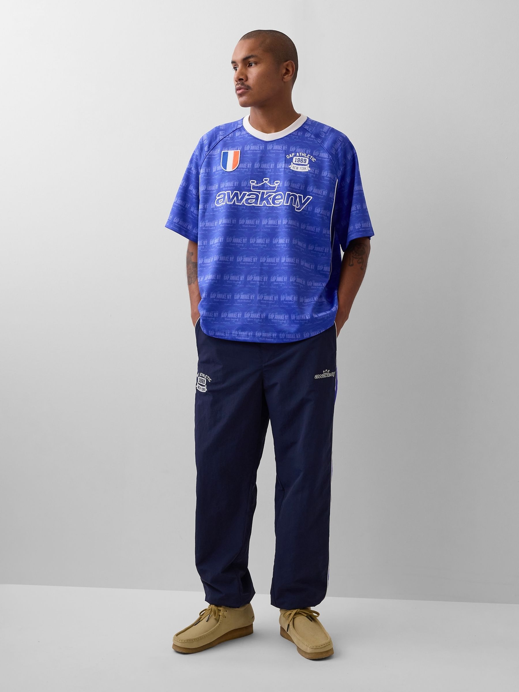 Gap x Awake NY Blue Football Jersey - Image 3 of 5
