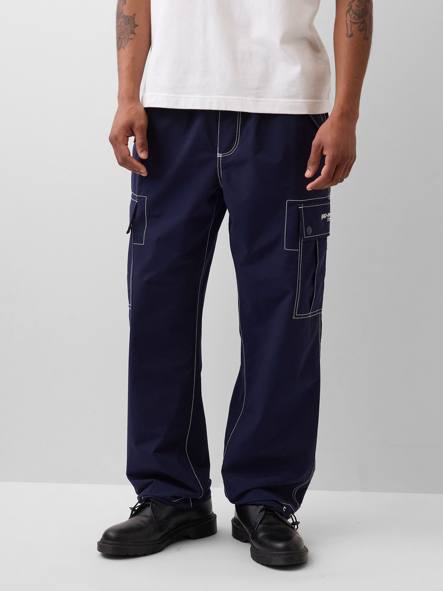 Gap x Awake NY Blue Cargo Baggy Joggers - Image 1 of 6
