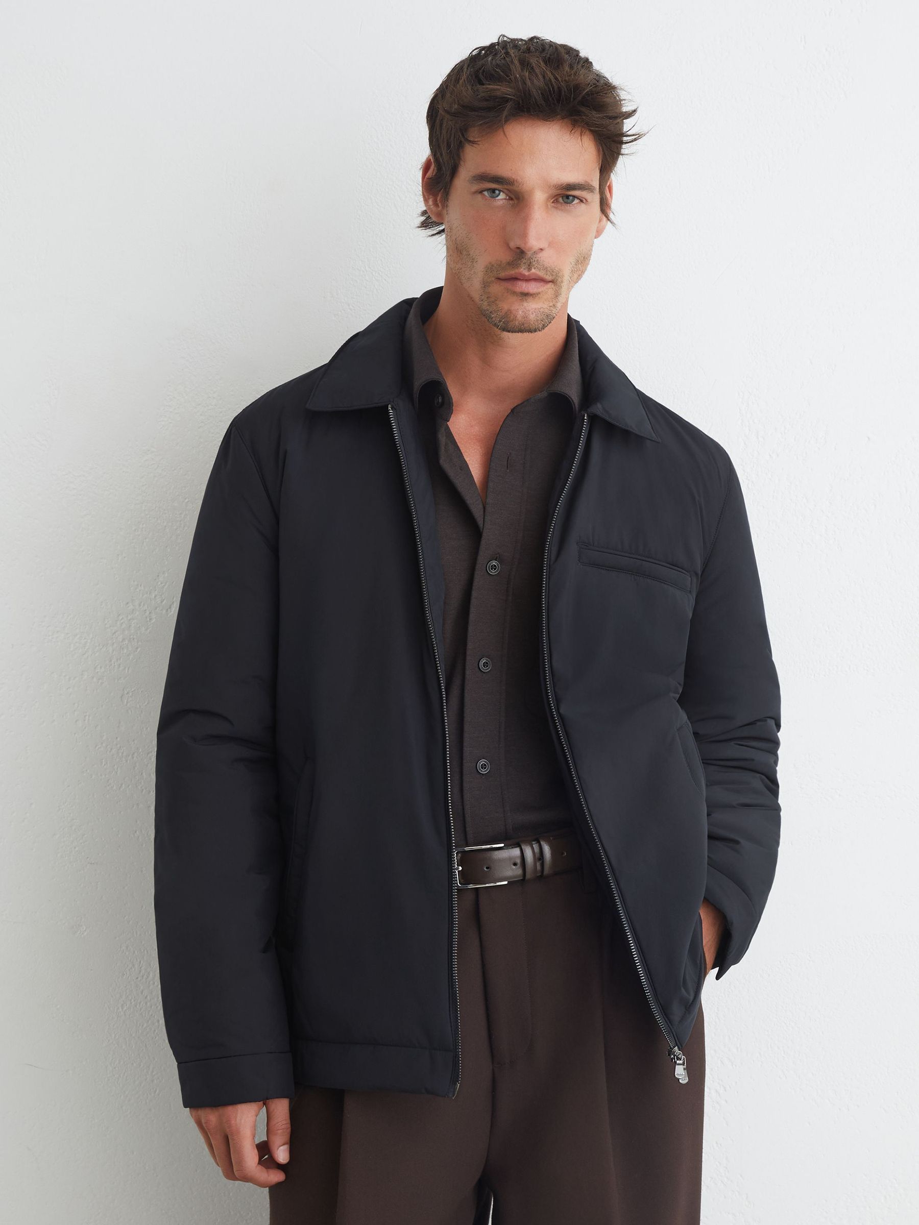 Jacket in Navy - Image 1 of 6