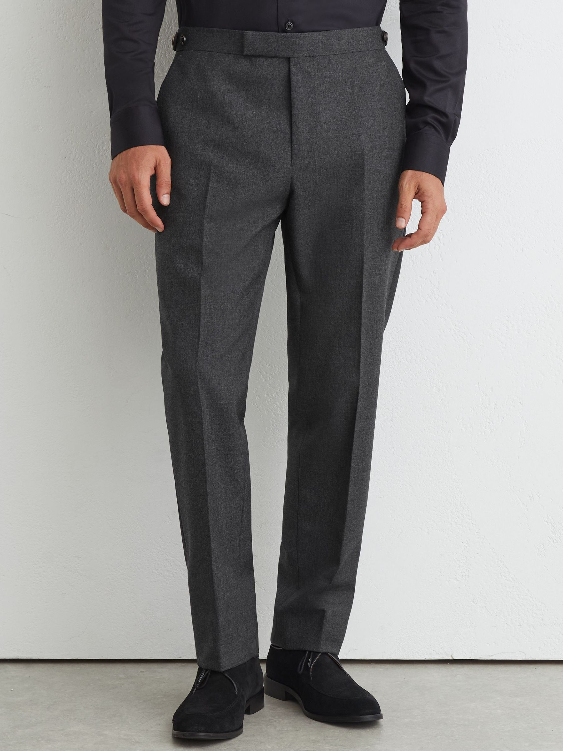 Suit Trousers in Charcoal Grey - Image 3 of 6