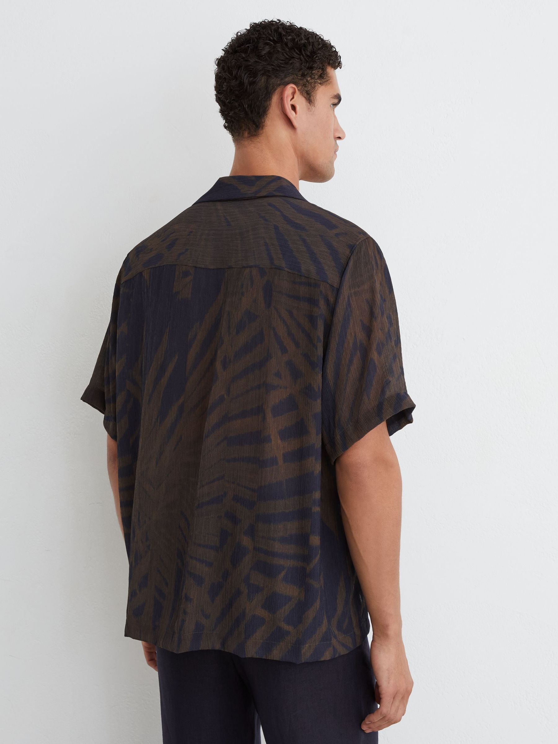 Chemise en bleu marine/marron - Image 5 de 6