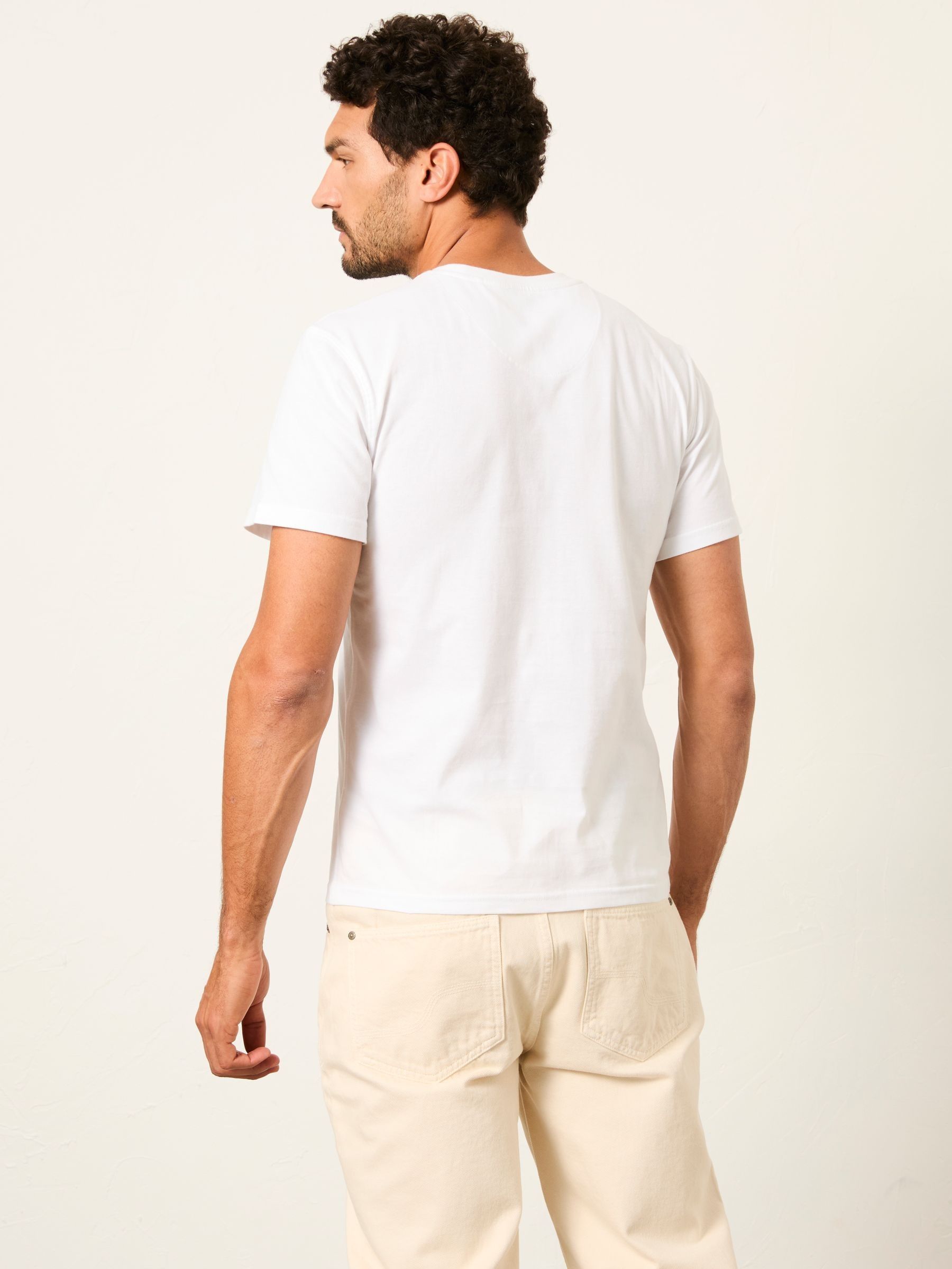 5 Pack Short Sleeve T-Shirts in White - Image 3 of 8