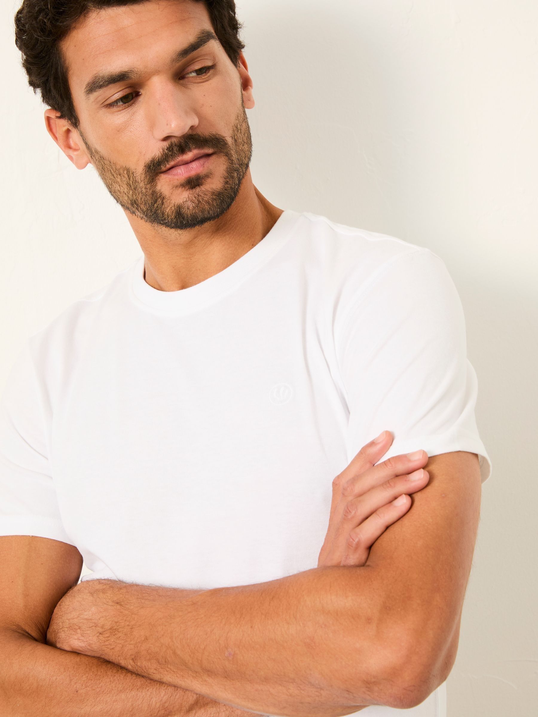 5 Pack Short Sleeve T-Shirts in White - Image 6 of 8