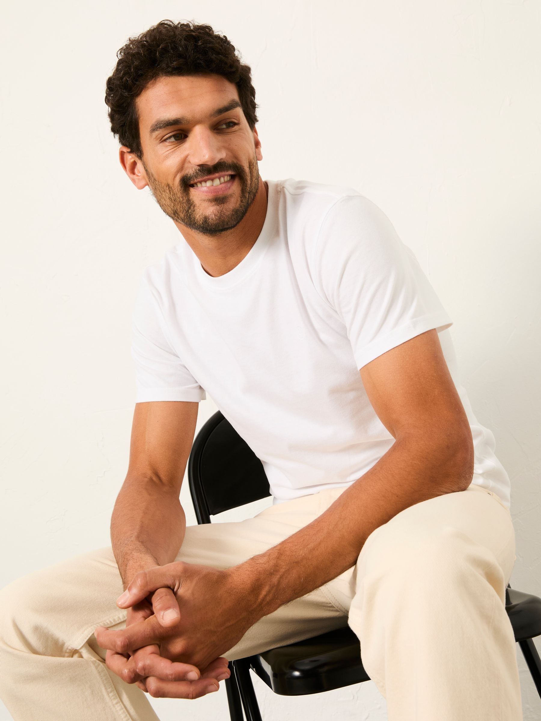 3 Pack Short Sleeve T-Shirts in White - Image 7 of 8