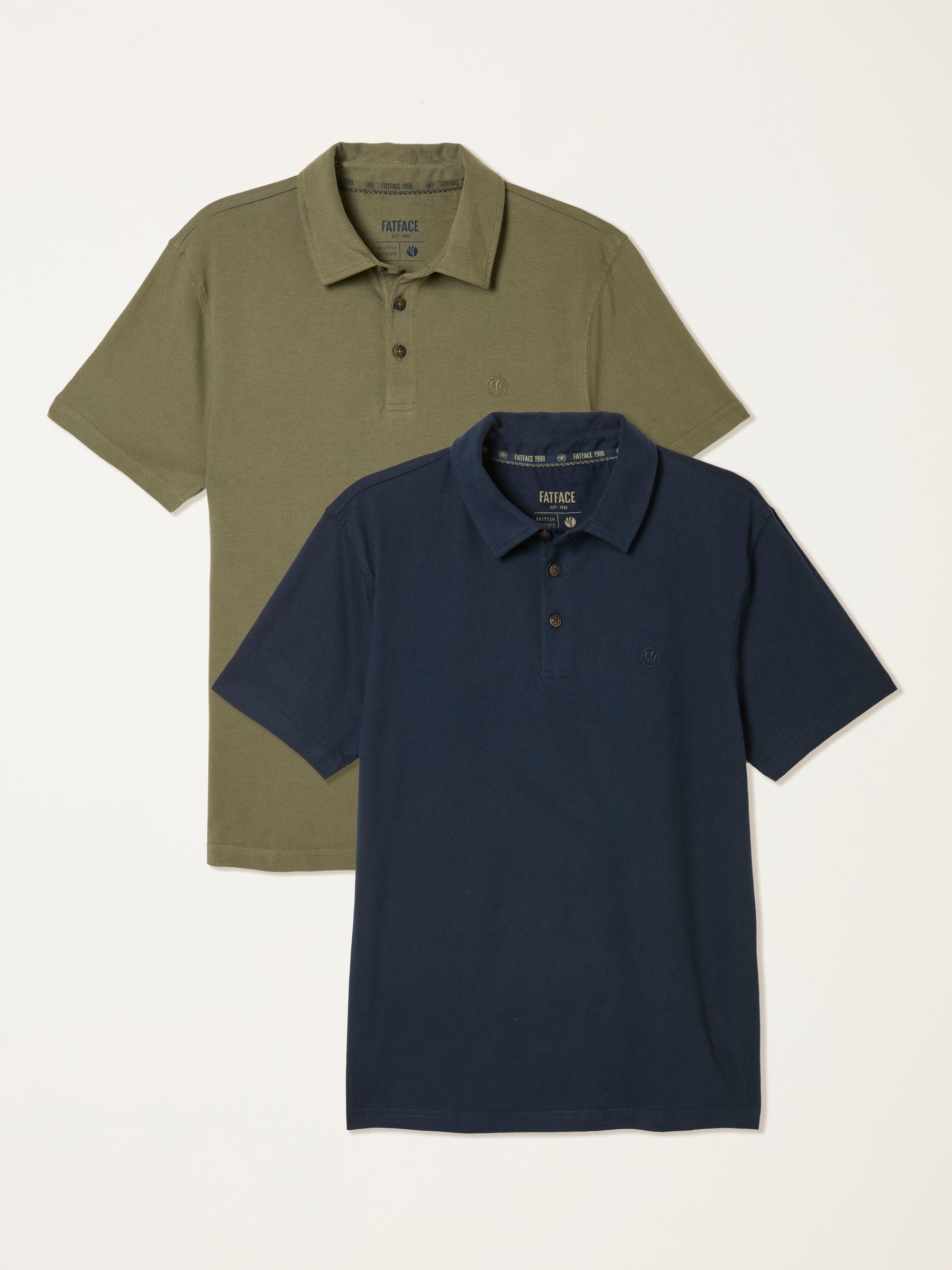 Navy Polo Shirts 2 Pack - Image 1 of 7