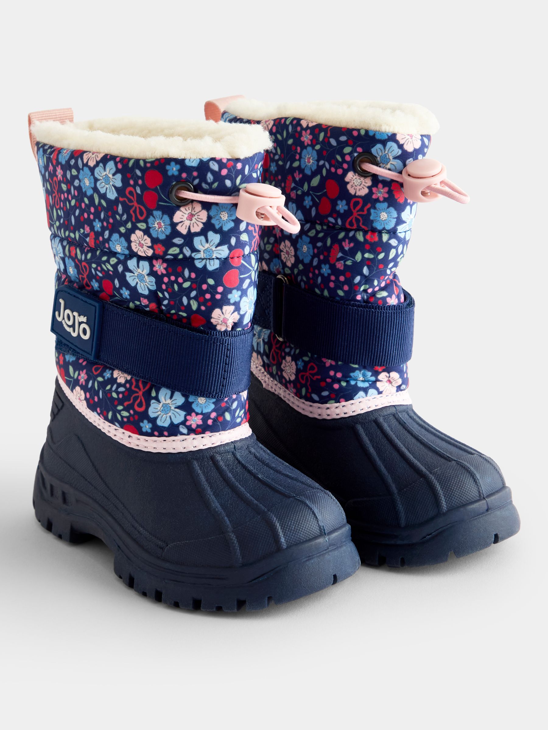 Blue Floral Alpine Snow Boots - Image 1 of 4