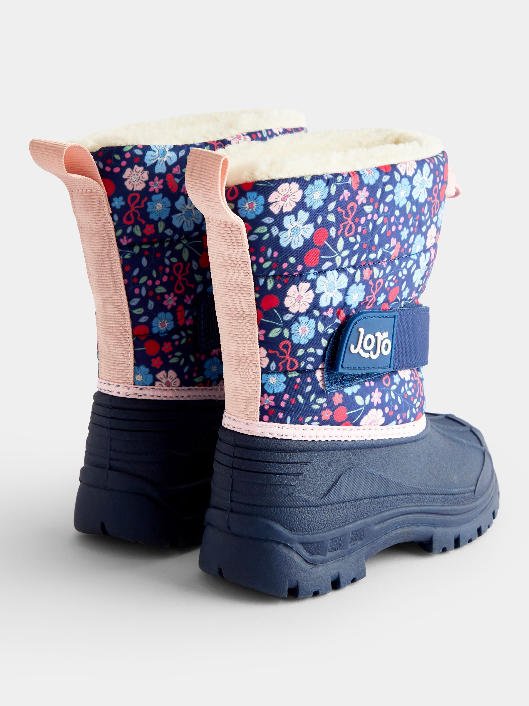 Blue Floral Alpine Snow Boots - Image 2 of 4