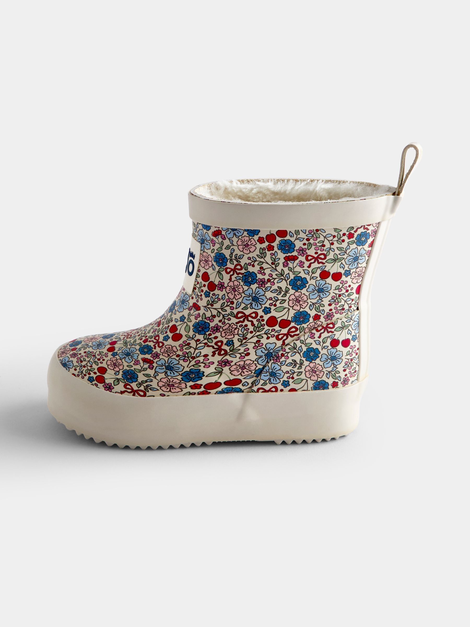 Stone Floral Cosy Ankle Wellies - Image 3 of 4