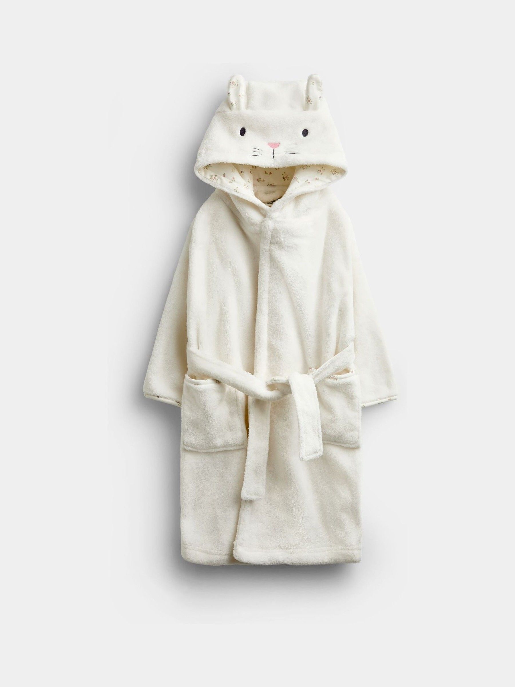 Cream Bunny Fleece Robe - Image 2 of 5