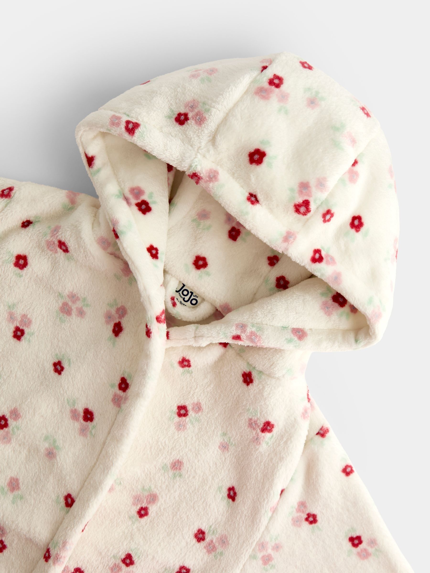 Pink Ditsy Floral Fleece Dressing Gown - Image 3 of 4